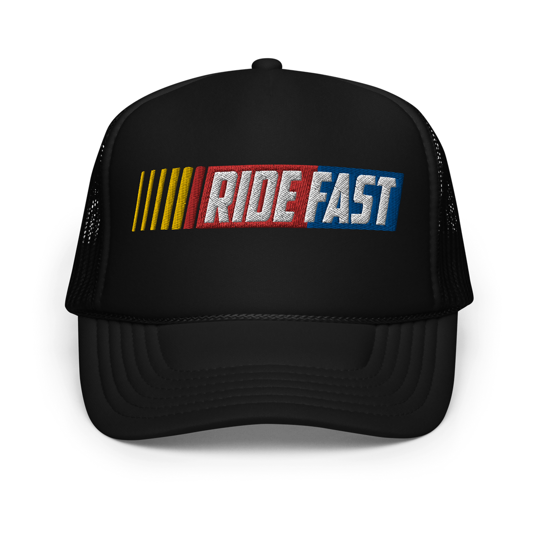 Ronnie Mac Ride Fast Foam Embroidered Trucker Hat