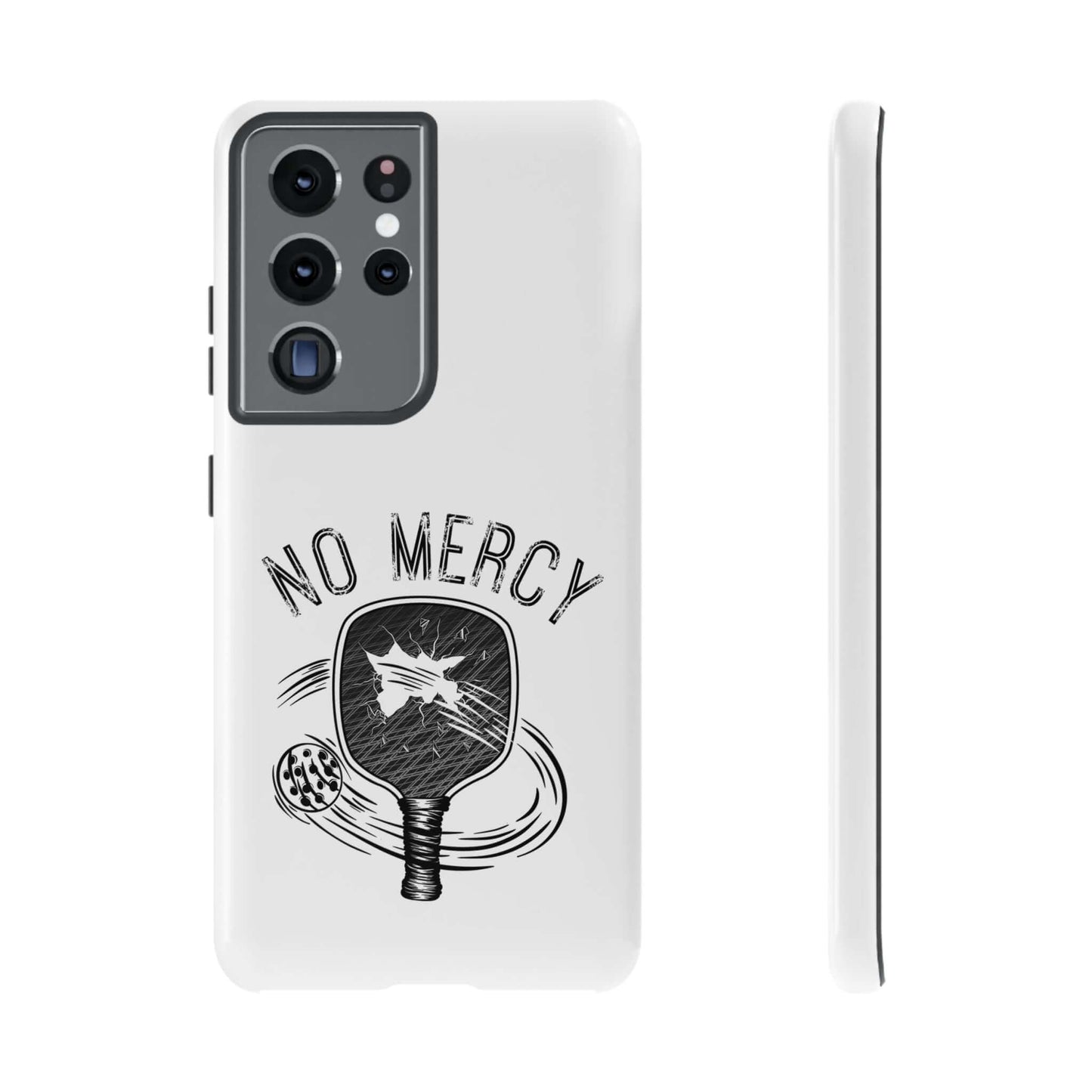 "No Mercy Pickleball Phone Case for Samsung Galaxy with Dual-Layer Protection"