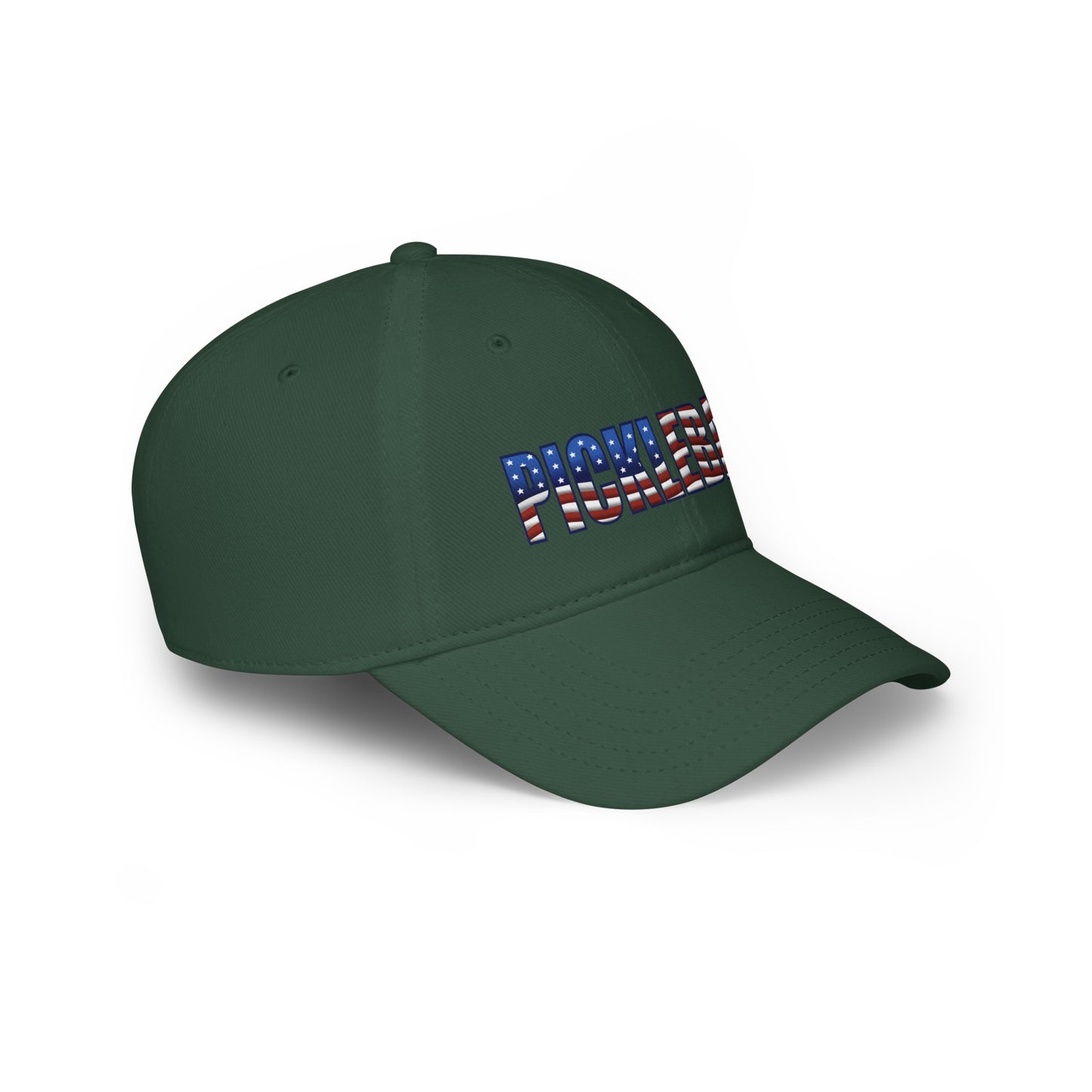 The Right Side of Dark Green Pickleball American Flag Series - Low Profile Baseball Cap/Hat