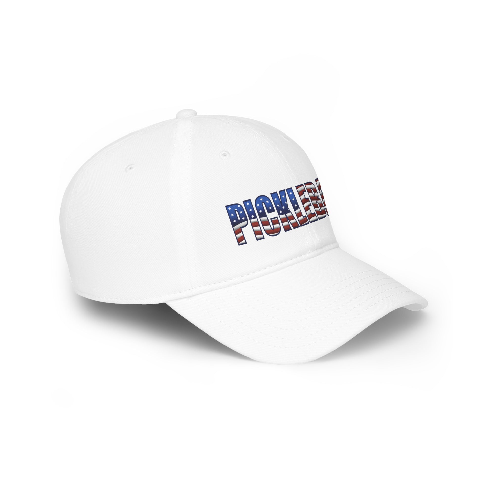 The Right Side of White Pickleball American Flag Series - Low Profile Baseball Cap/Hat