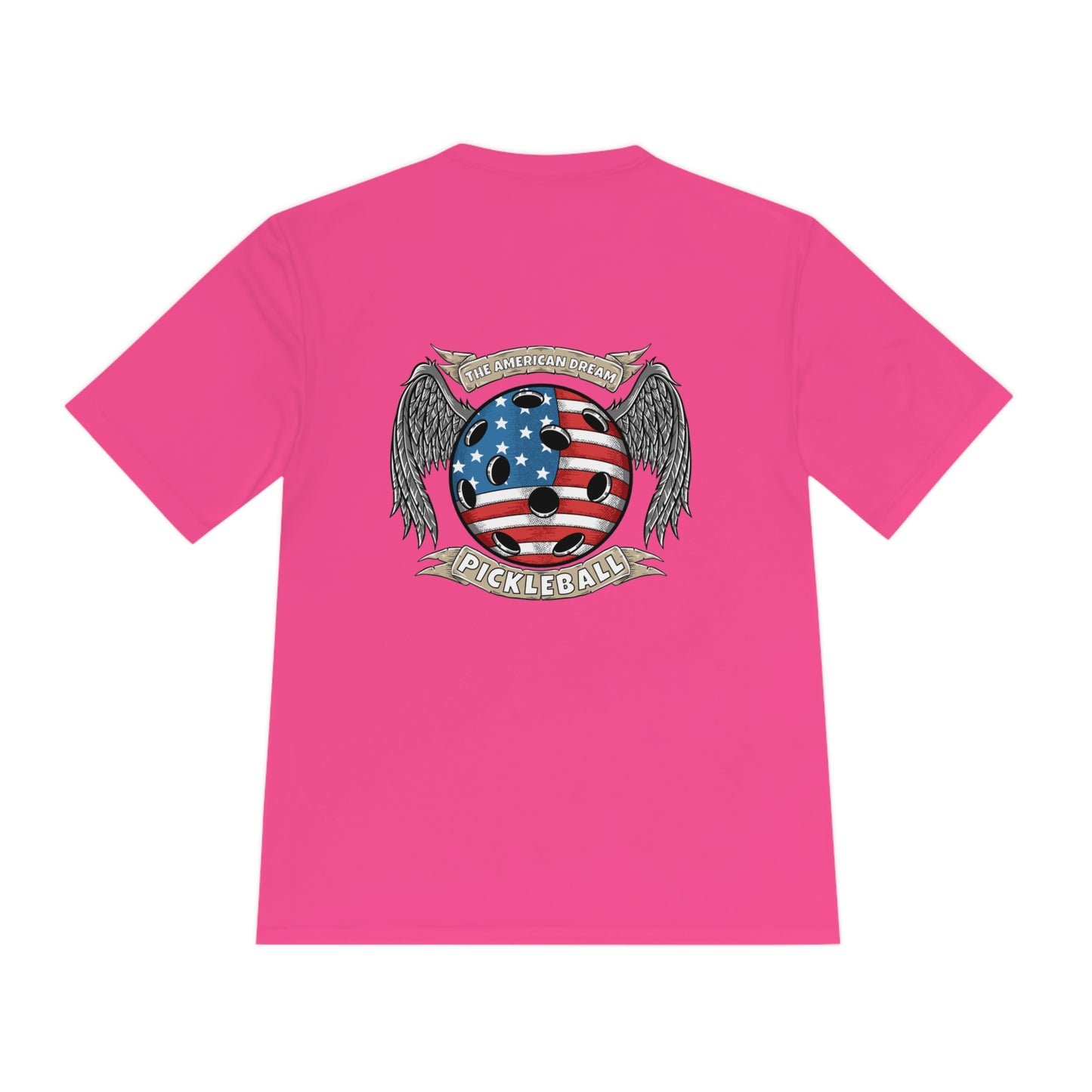 American Dream Pickleball Series Performance T-Shirt (Dry-Fit/Moisture Wicking Tee)