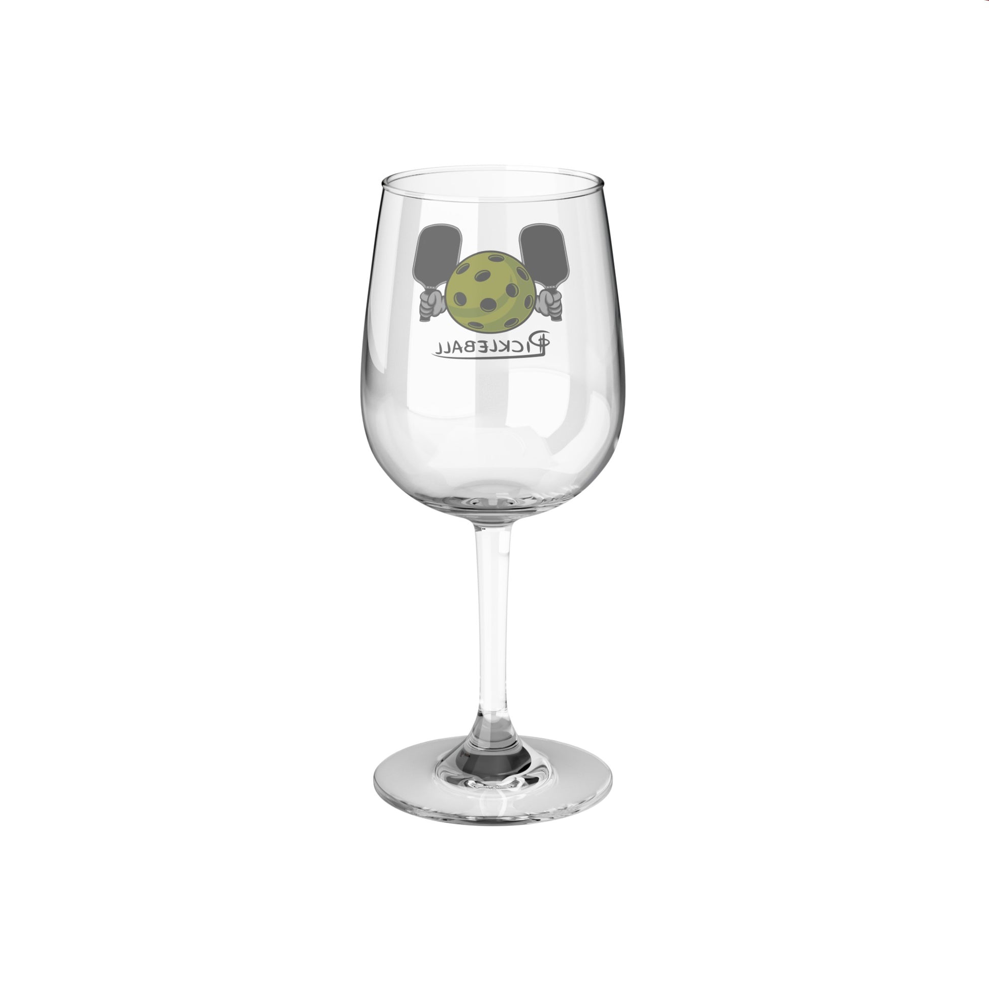 the back of HarmonyGrip Pickleball Series Wine Glass, 12oz