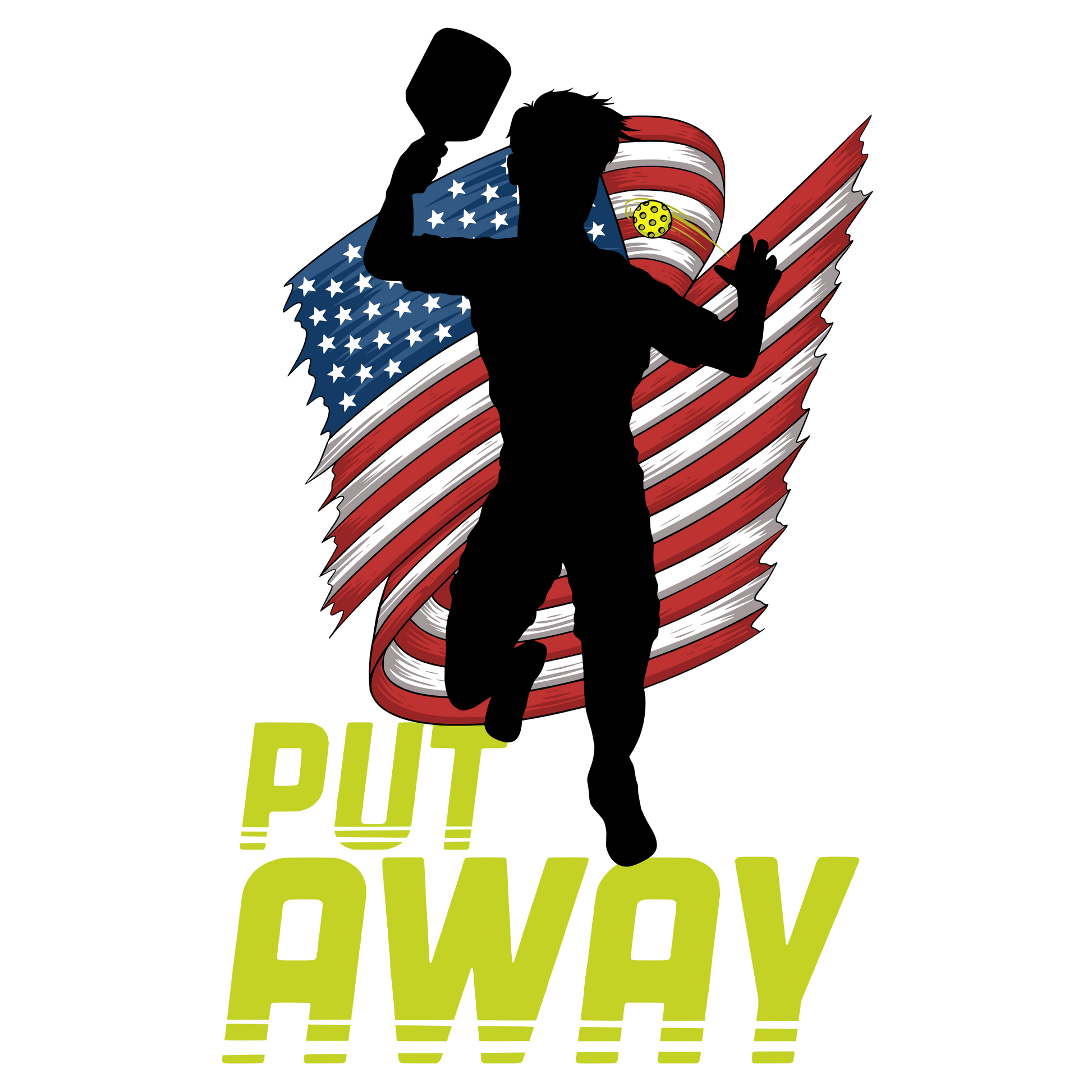 Pickleball "Put Away" Sticker