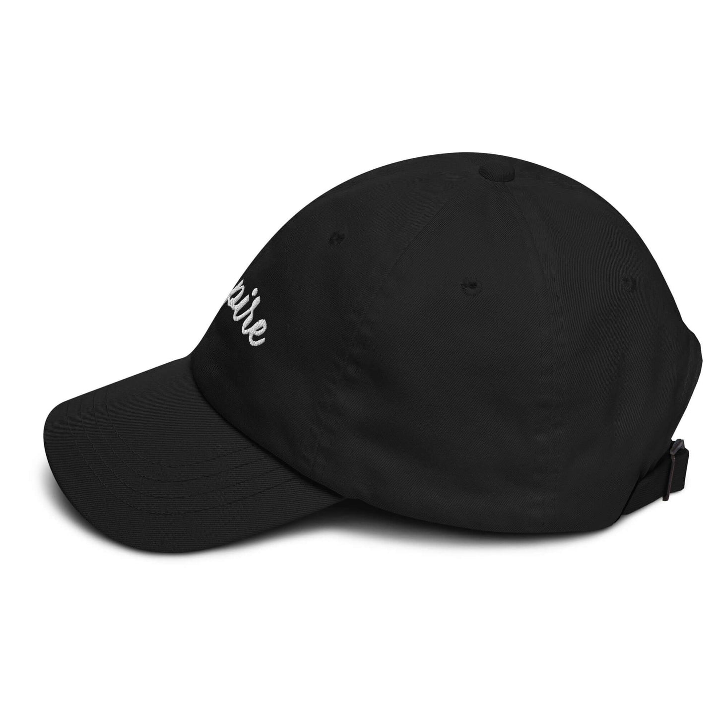 Elegantly Inspired Hat featuring the word 'Inspire' on a stylish black cap, perfect for spreading positivity.