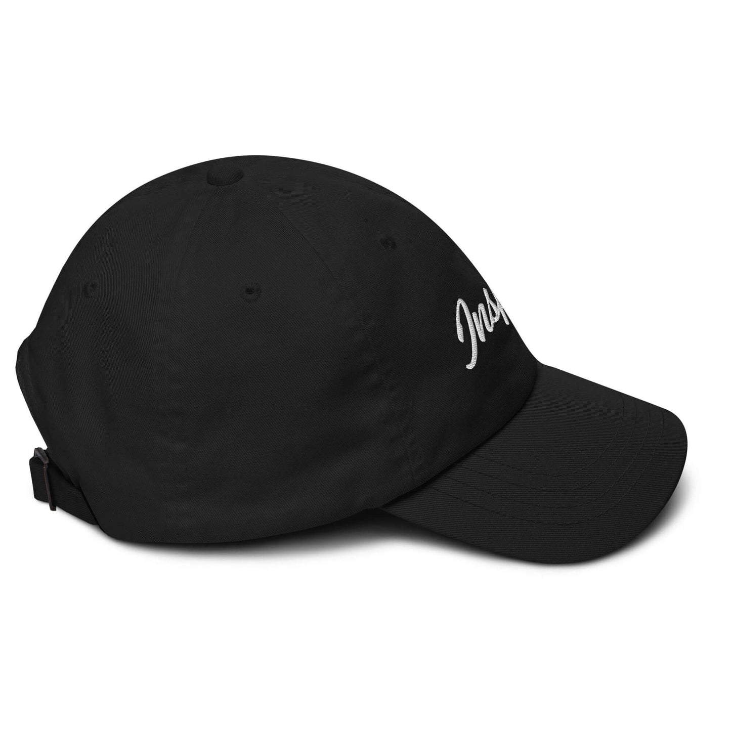 Stylish black Inspire Elegance Hat showcasing the word 'Inspire' on the front, perfect for spreading positivity.