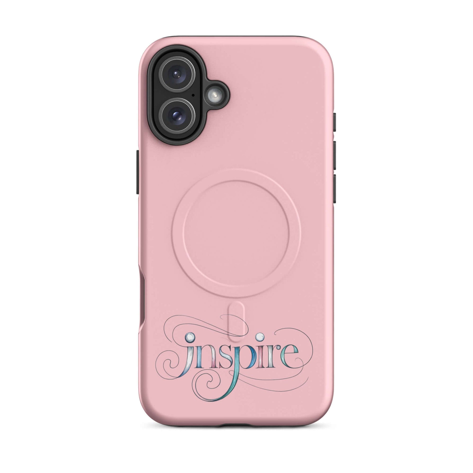 Inspire Sketch MagSafe® Tough Case for iPhone® with elegant design and intricate swirls, showcasing creativity and style.