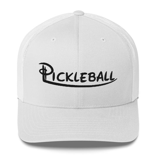 Serve Up Style: Pickleball Embroidered Trucker Cap/Hat