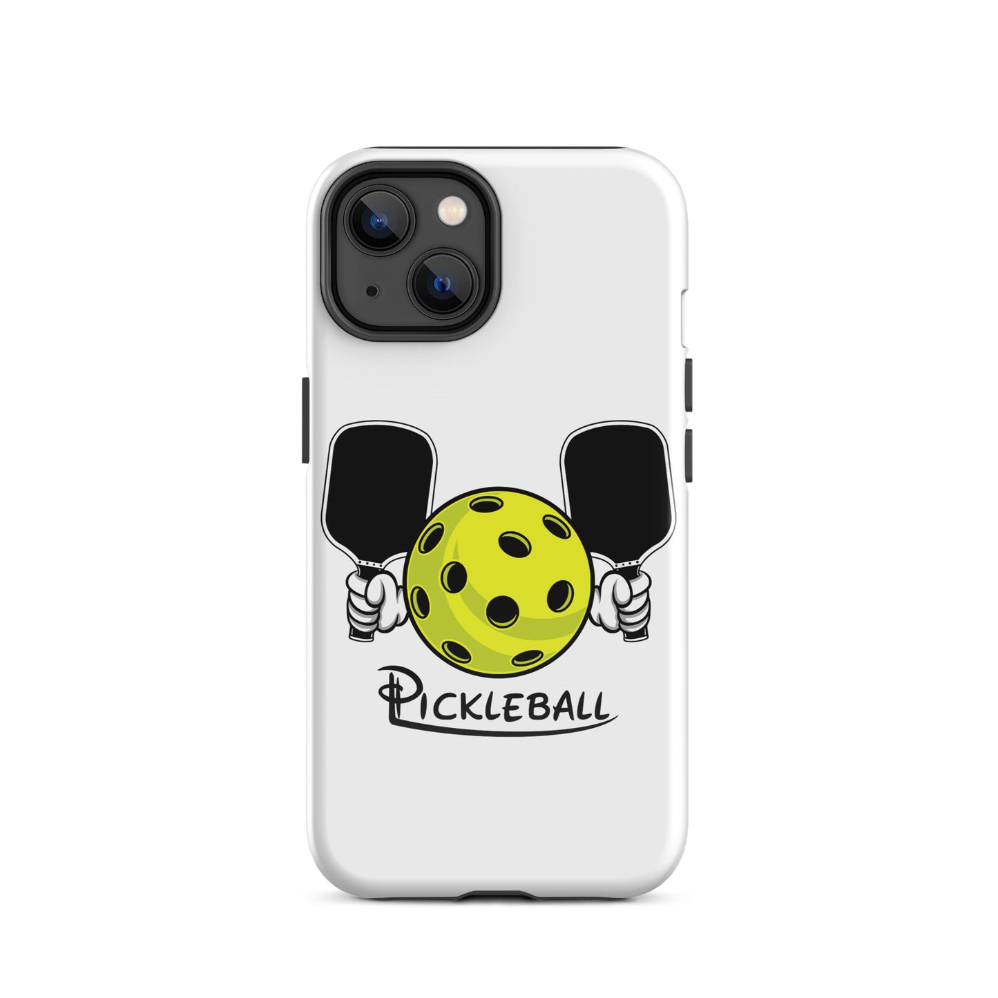 HarmonyGrip Pickleball Series - Tough Dual-Layer Glossy Phone Case for iPhone 14