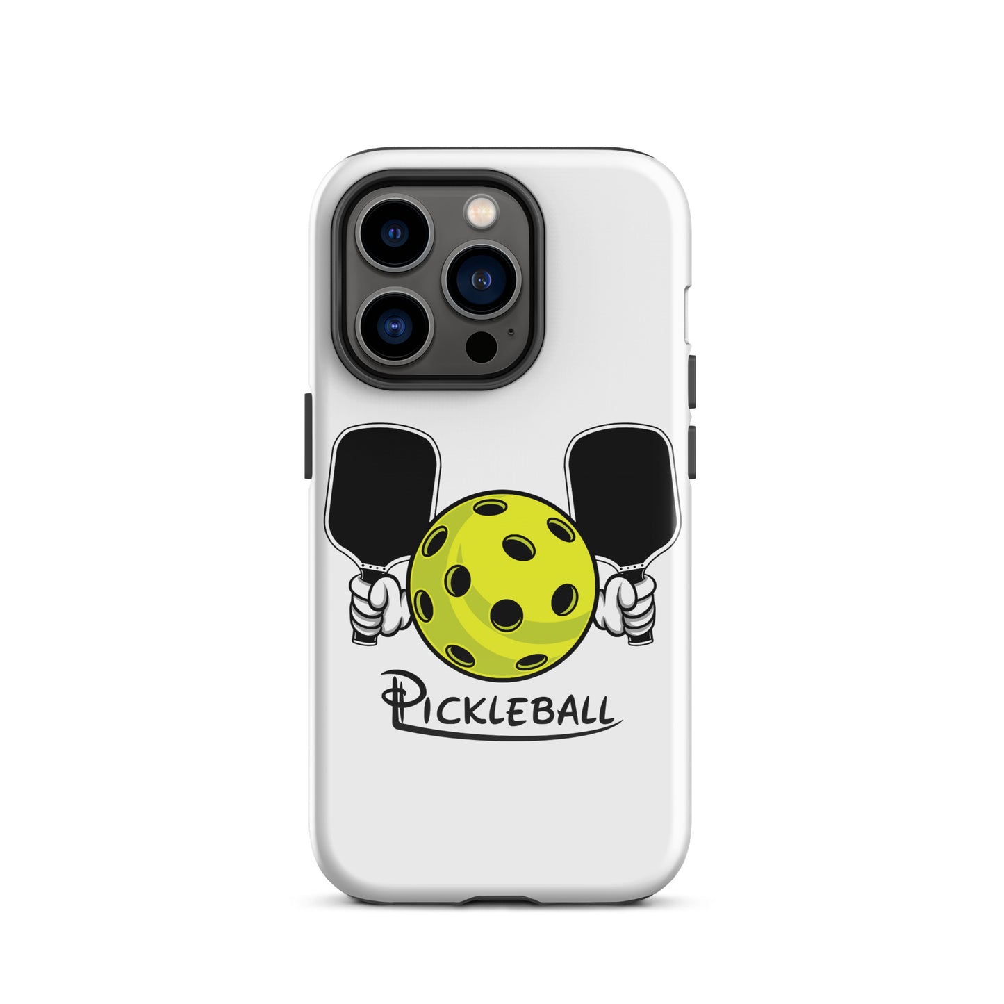 HarmonyGrip Pickleball Series - Tough Dual-Layer Glossy Phone Case for Apple iPhone 14 Pro