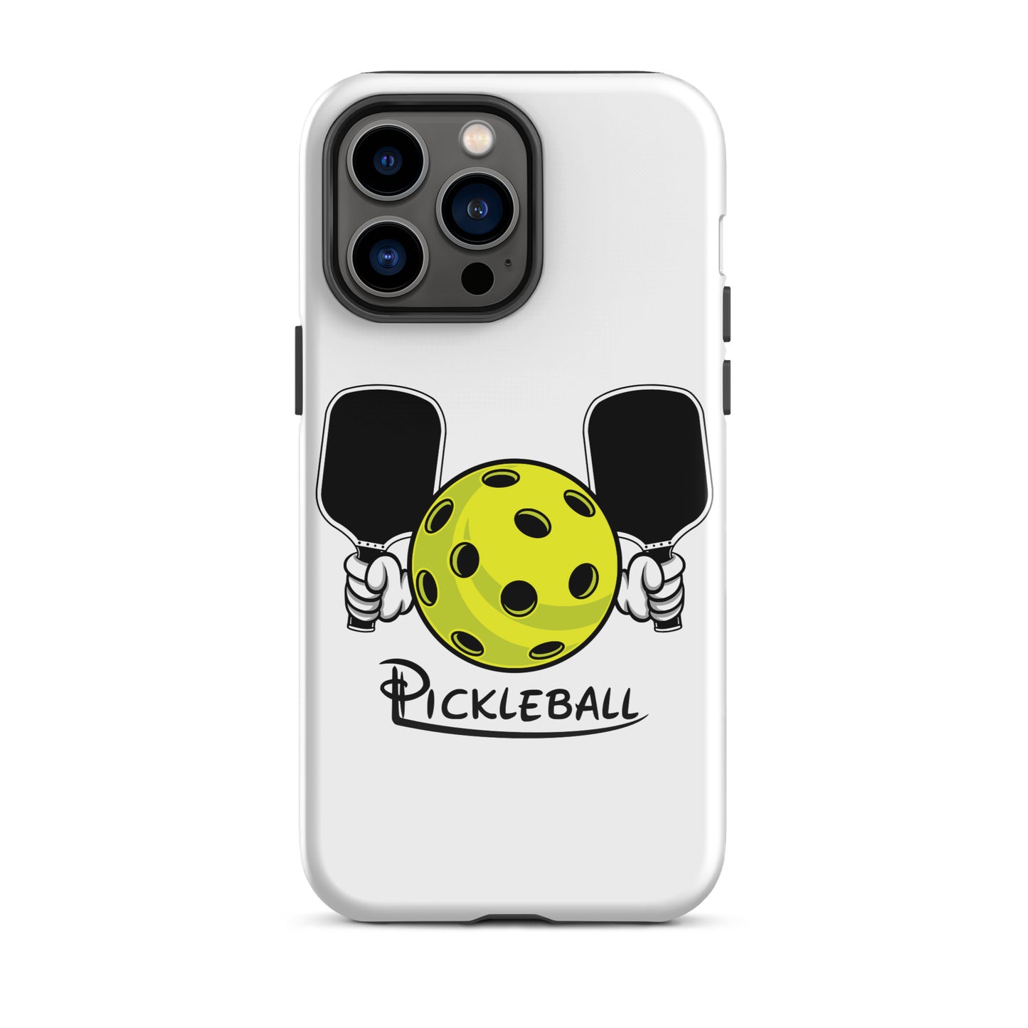 HarmonyGrip Pickleball Series - Tough Dual-Layer Glossy Phone Case for Apple iPhone 14 Pro Max