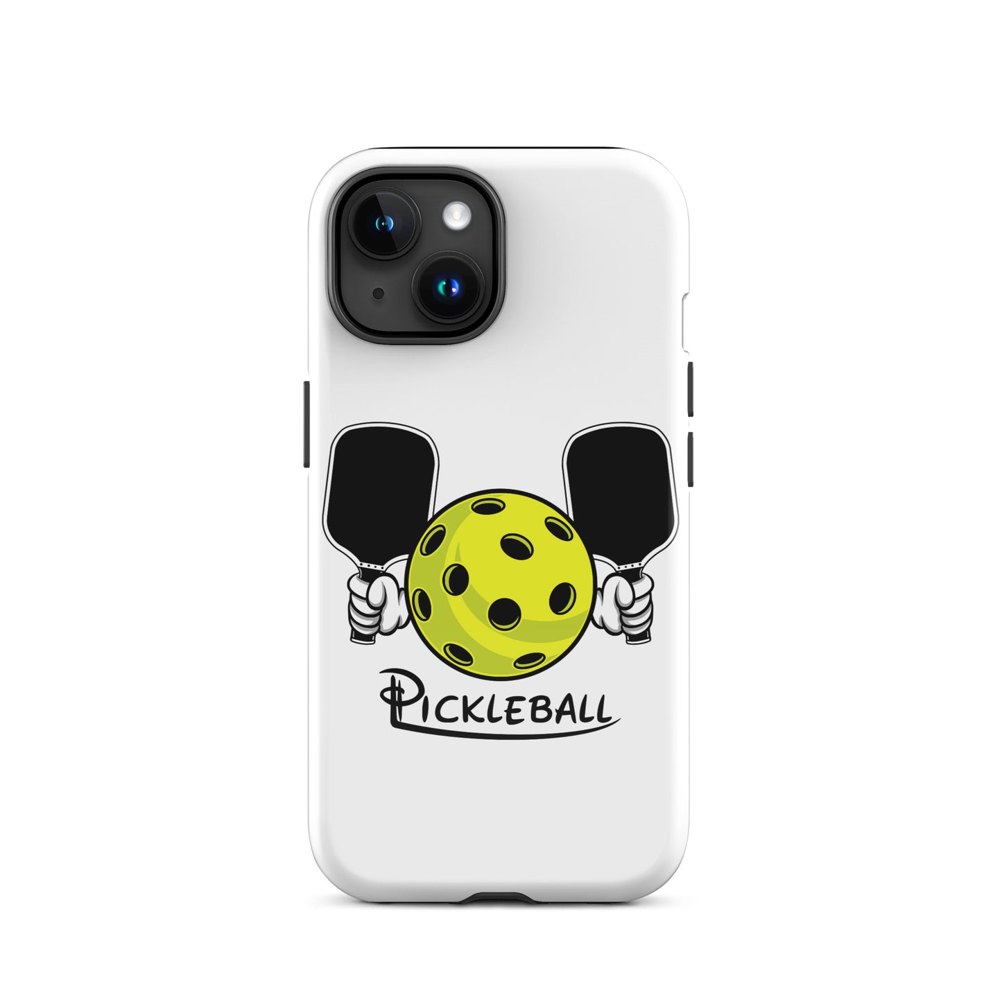 HarmonyGrip Pickleball Series - Tough Dual-Layer Glossy Phone Case for Apple iPhone 15