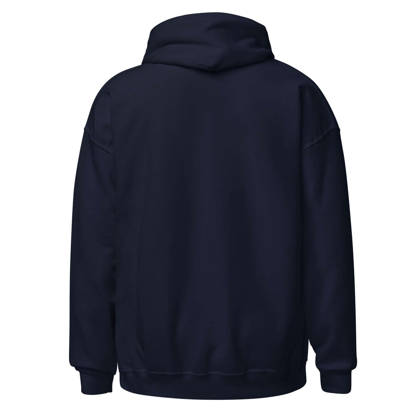 Back view of the Elegantly Inspired Comfort Hoodie in dark color, showcasing its cozy design.