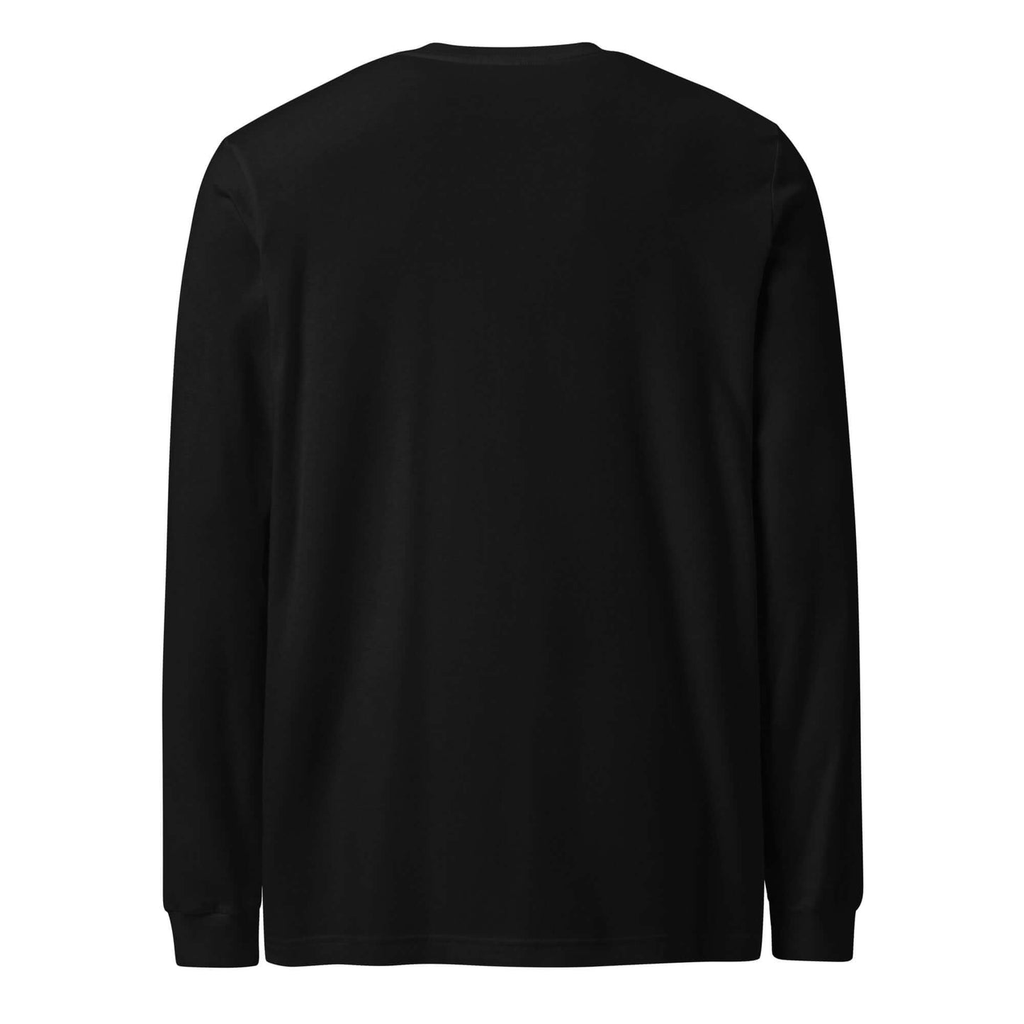 Back view of the LOVE Pickleball Long Sleeve Tee in black, showcasing a simple and comfortable design.