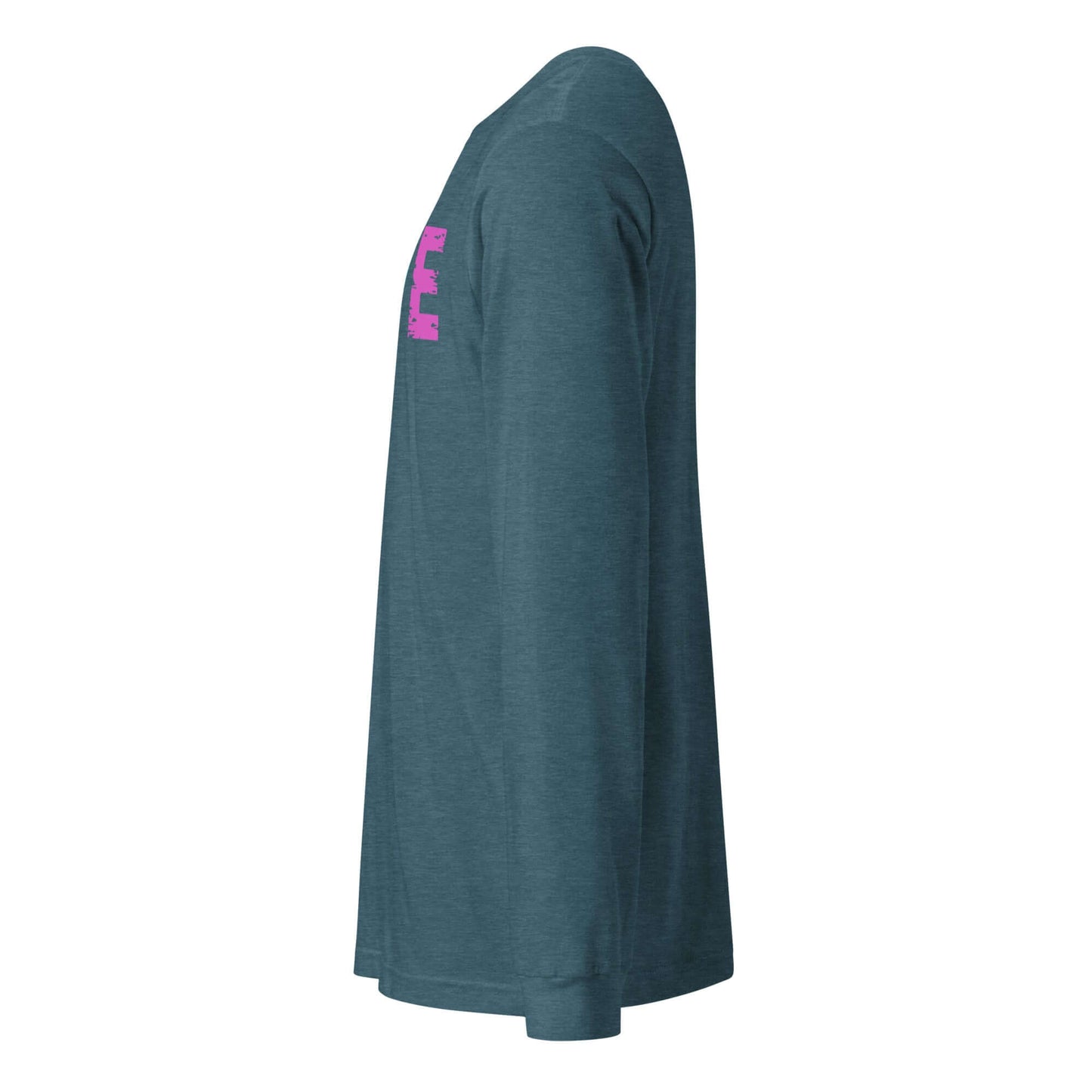 LOVE Pickleball Long Sleeve Tee in teal, showcasing stylish design perfect for on-court and off-court wear.