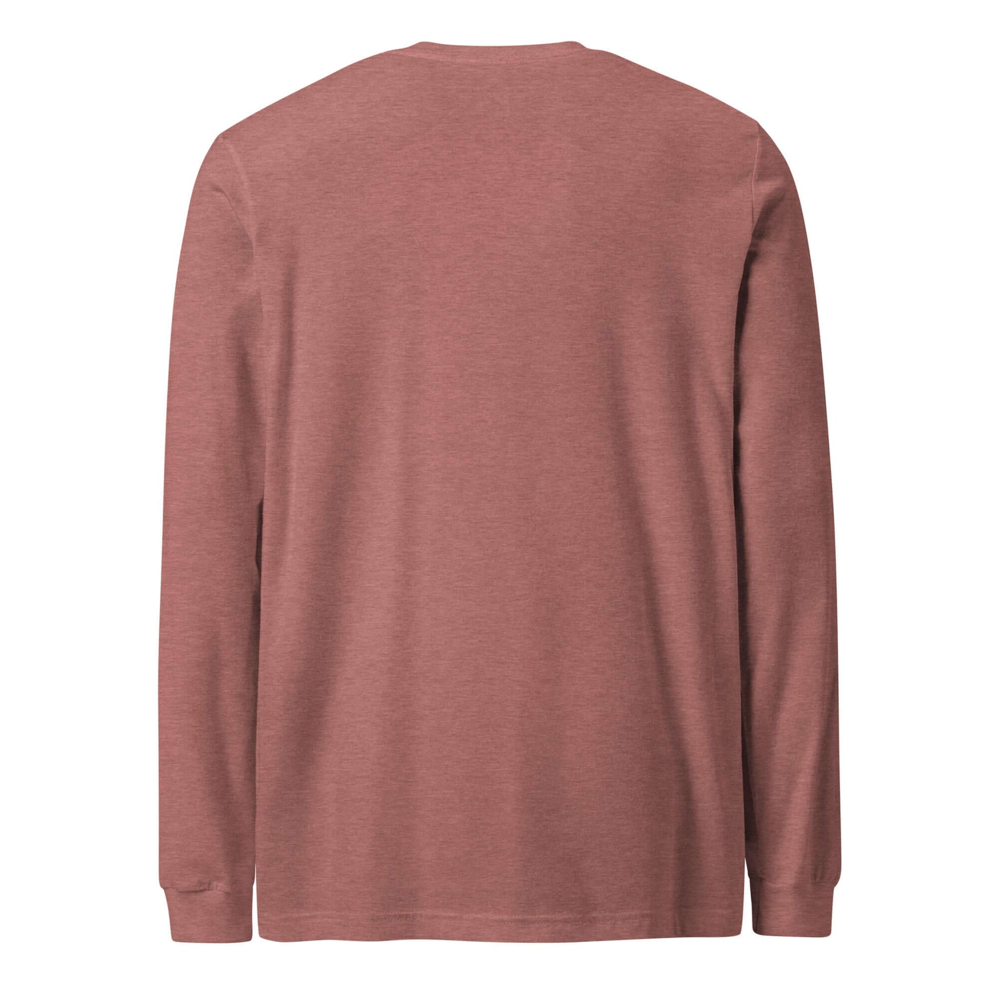 Back view of LOVE Pickleball Long Sleeve Tee in a warm earthy hue, perfect for casual and active wear.