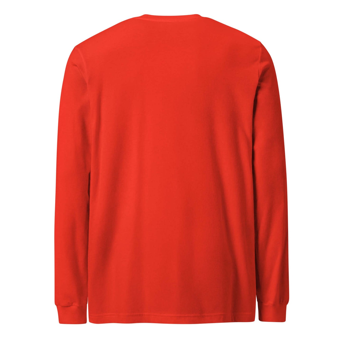 Back view of the LOVE Pickleball Long Sleeve Tee in vibrant red, designed for comfort and style.