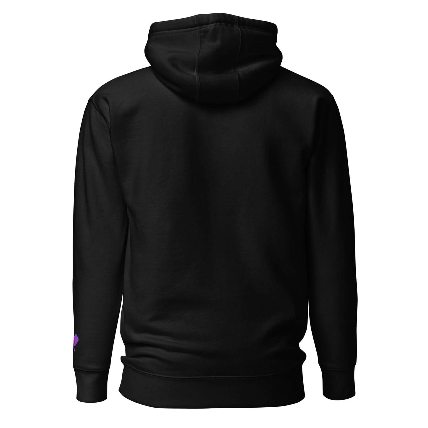 Back view of Women’s LOVE Pickleball Hoodie showing sleek design and cozy fit, perfect for pickleball enthusiasts.