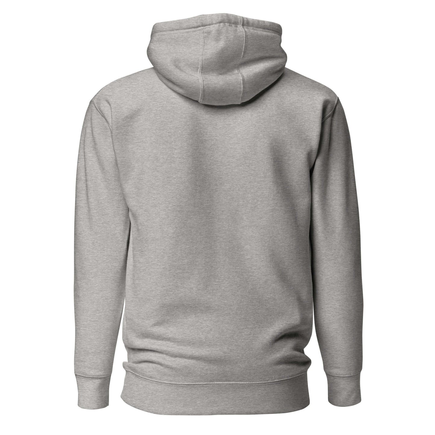 Back view of LOVE Pickleball Hoodie in light gray, showcasing comfort and style for pickleball enthusiasts.