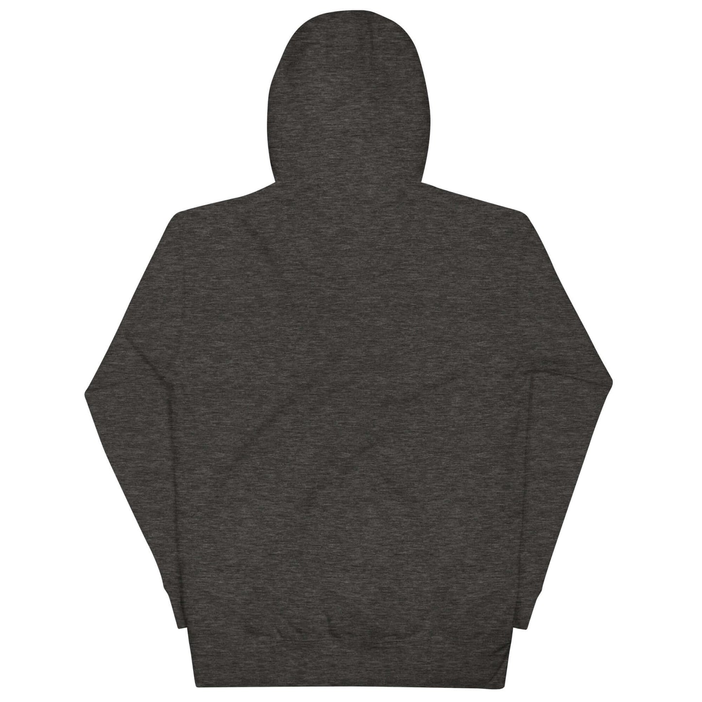 Back view of the Women's LOVE Pickleball Hoodie in dark gray, showcasing its cozy and stylish design.