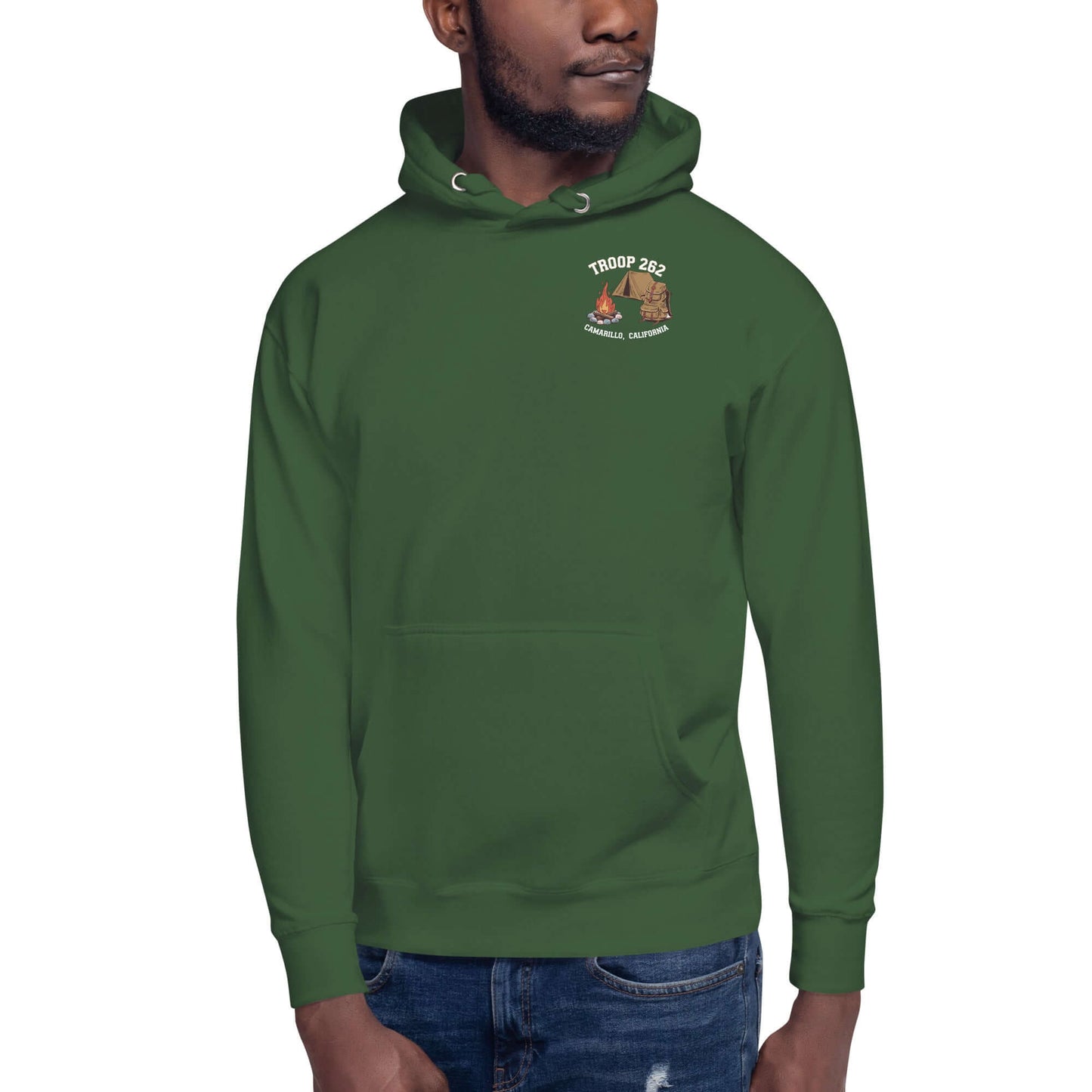 Adult Unisex Hoodie - Troop 262 design for Assistant Scout Master, showcasing style and comfort for camping outings.