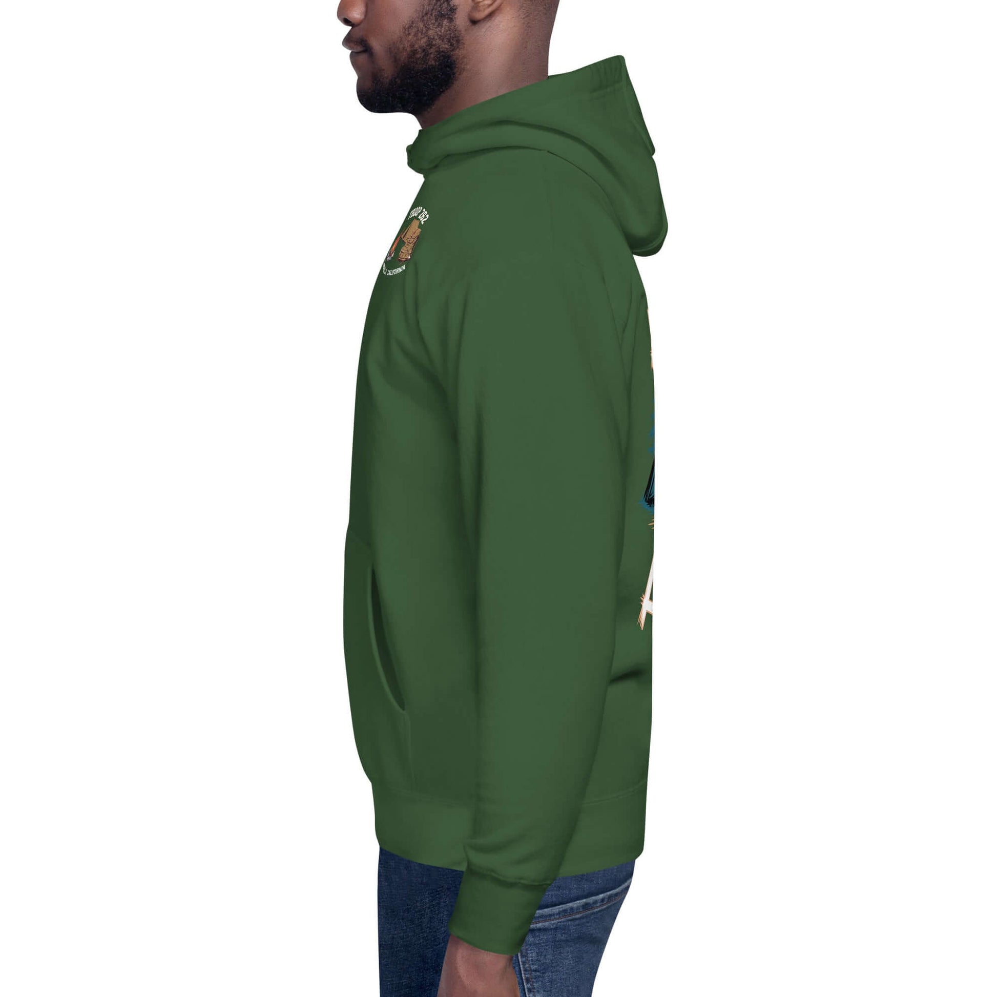 Side view of the Adult Unisex Hoodie - ASM - Camping Standard Edition, showcasing comfort and Troop 262 pride.