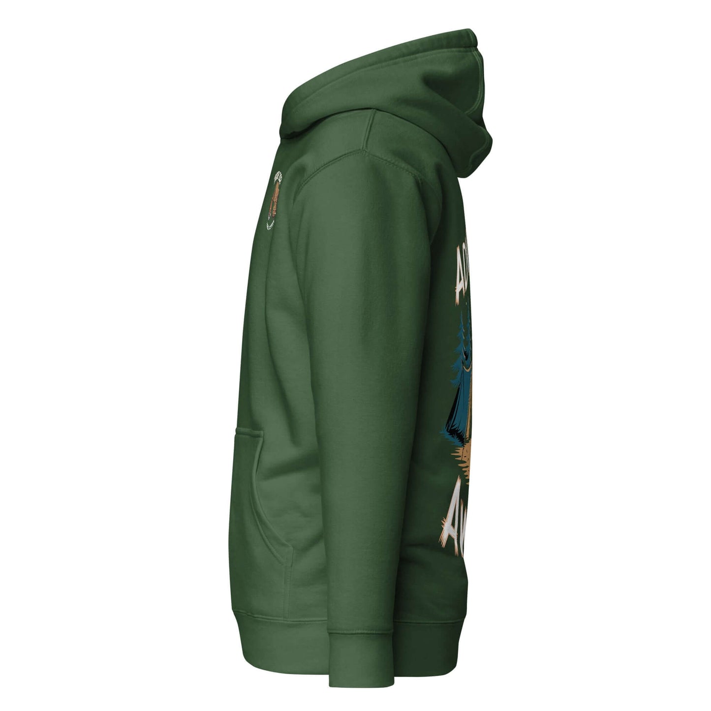 Adult Unisex Hoodie - ASM - Camping Standard Edition, showcasing a side view with vibrant design and soft fabric.