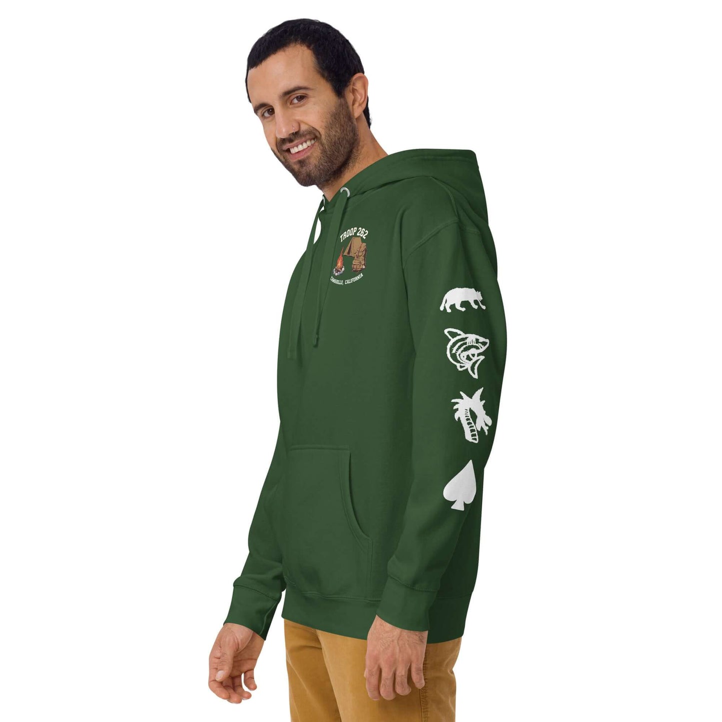 Adult Unisex Hoodie - ASM Camping Ultimate Edition with cool wildlife graphics, perfect for outdoor adventures.