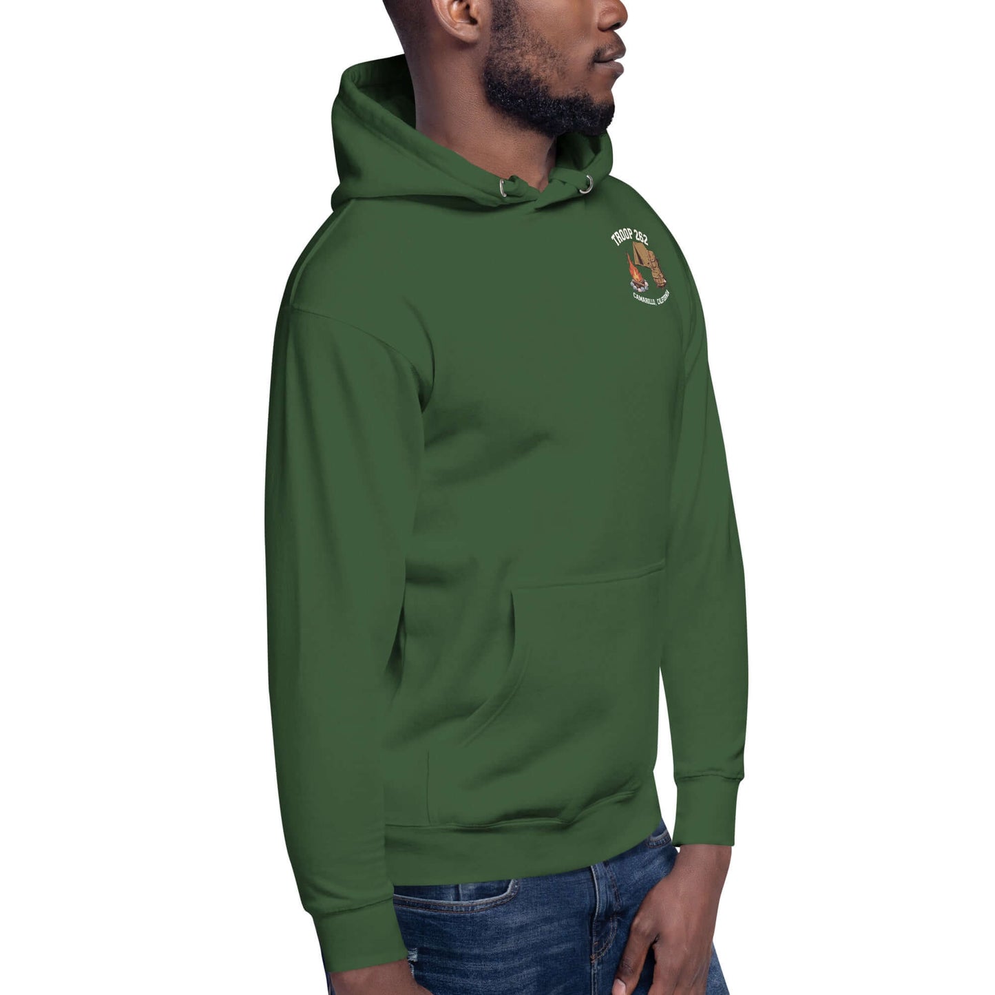 Adult Unisex Hoodie - ASM Camping Standard Edition in green, showcasing comfort and style for Troop 262 leaders.