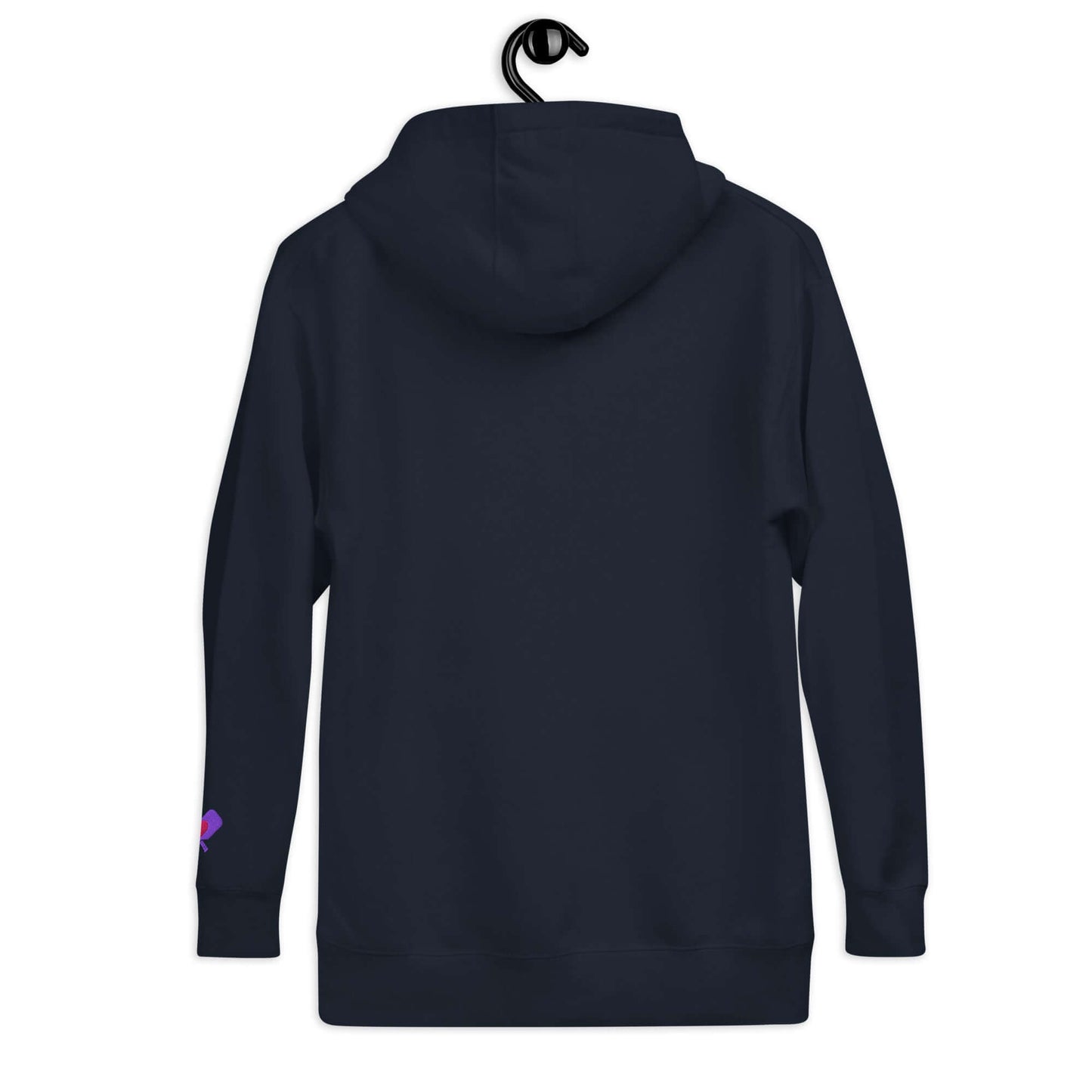 Back view of Women's LOVE Pickleball Hoodie, showcasing soft fabric and sleek design for casual outings.