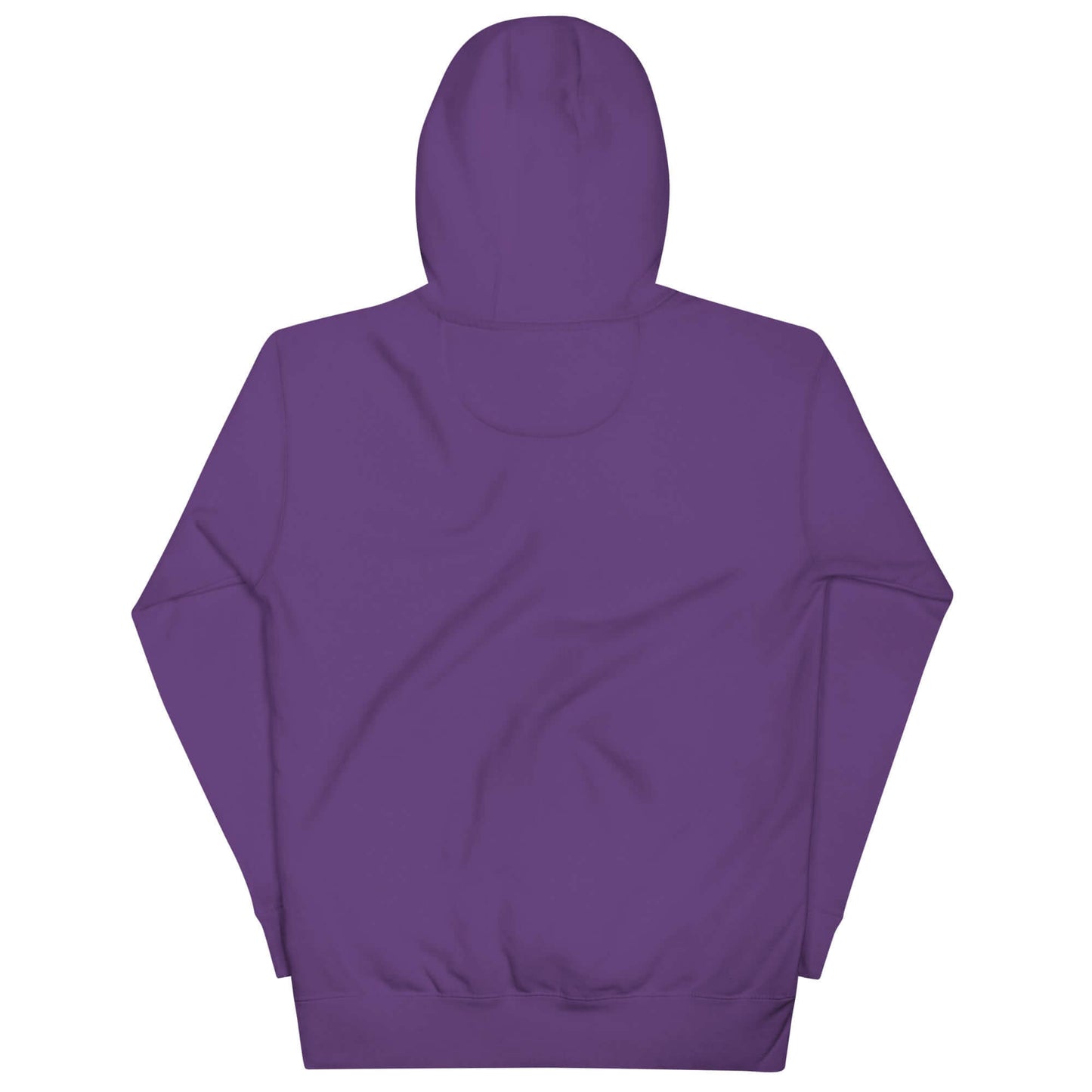 Back view of a purple Women’s LOVE Pickleball Hoodie, showcasing its cozy design and practical style.