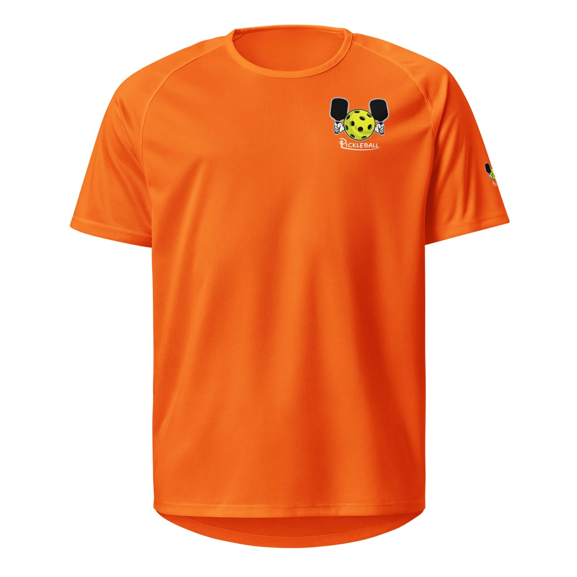 HarmonyGrip PH Pickleball Series Performance Shirt in bright orange for active comfort and style on the court.