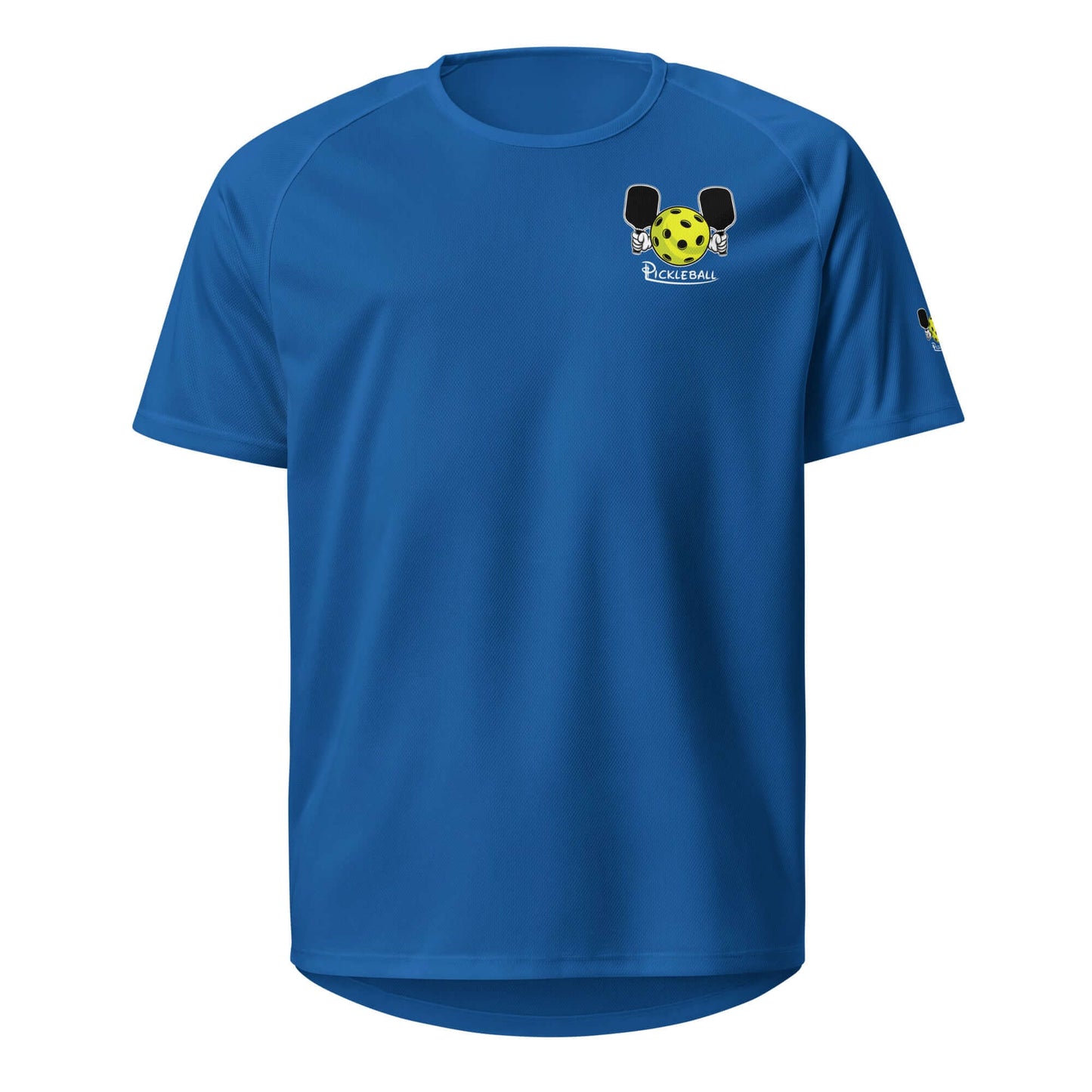 HarmonyGrip PH Pickleball Series blue performance shirt featuring breathable polyester mesh for ultimate comfort.