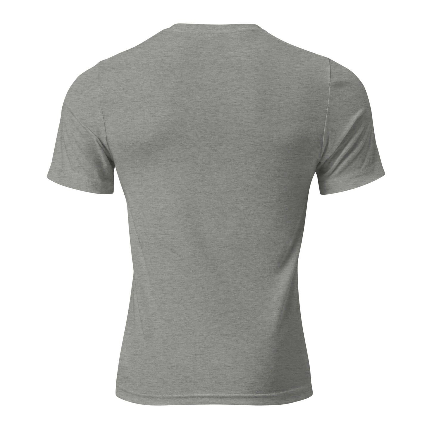 Back view of Women's Inspire Script T-Shirt in soft gray fabric, perfect for casual wear and daily inspiration.