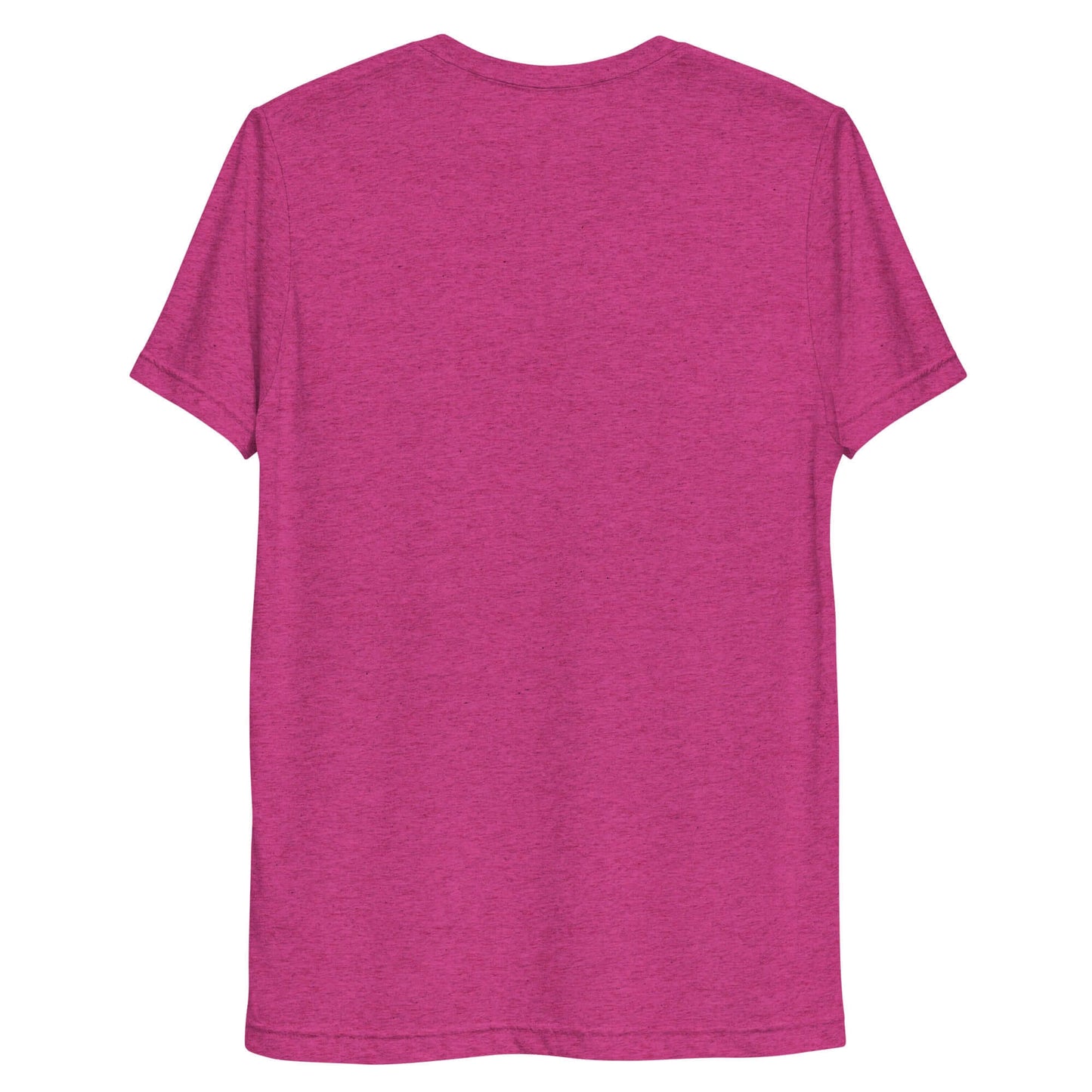 Back view of Women’s LOVE Pickleball Short Sleeve Shirt in vibrant pink color, showcasing a sporty yet casual design.