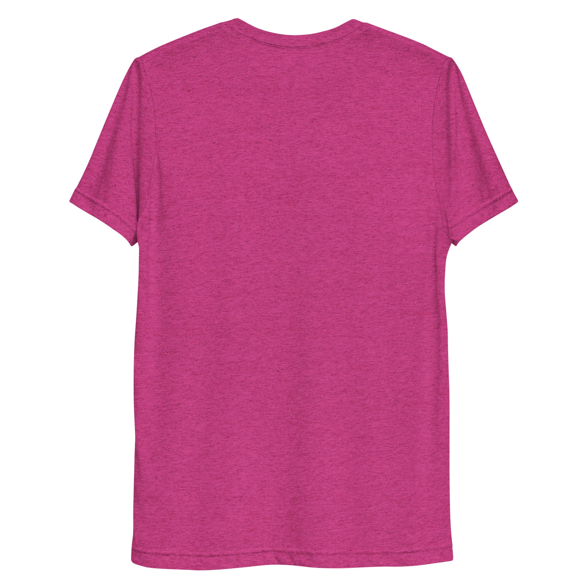 Back view of the Women's LOVE Pickleball Short Sleeve Shirt in vibrant pink color.