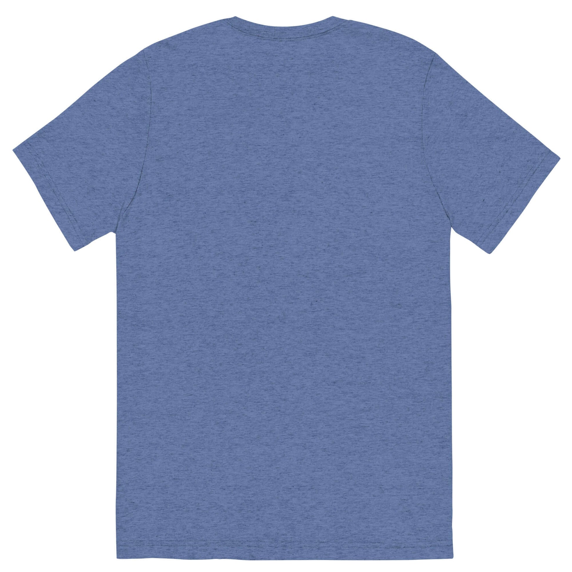 Back view of a blue Women's LOVE Pickleball Short Sleeve Shirt crafted for comfort and style.