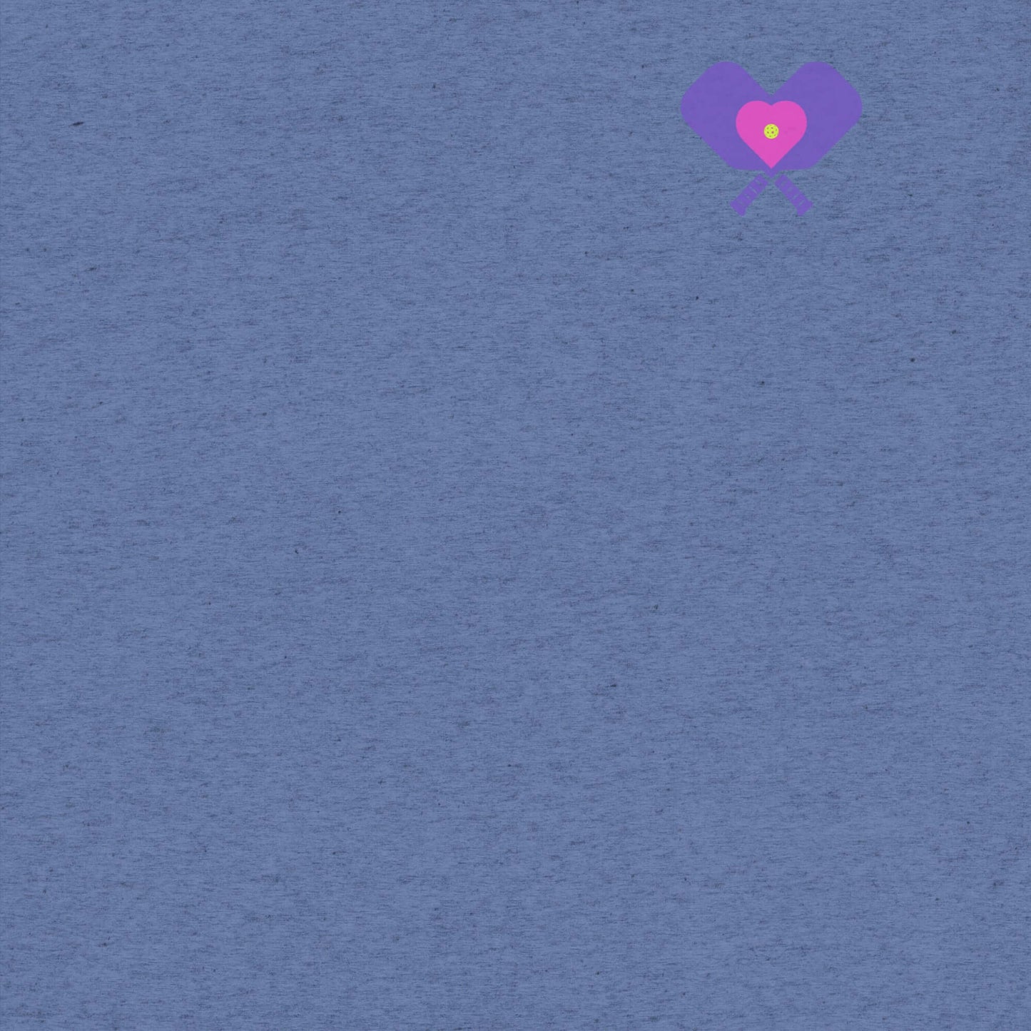 Background pattern featuring blue texture with a purple heart symbol at the top right corner.