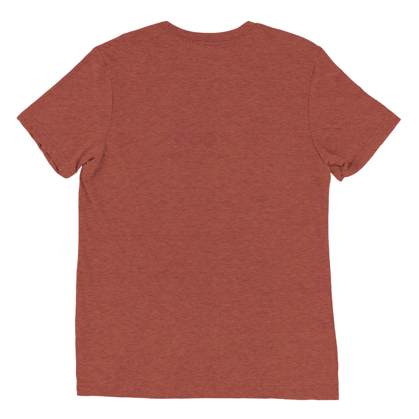 Back view of Women's LOVE Pickleball Short Sleeve Shirt in rust color, showcasing its comfortable fabric and sporty design.