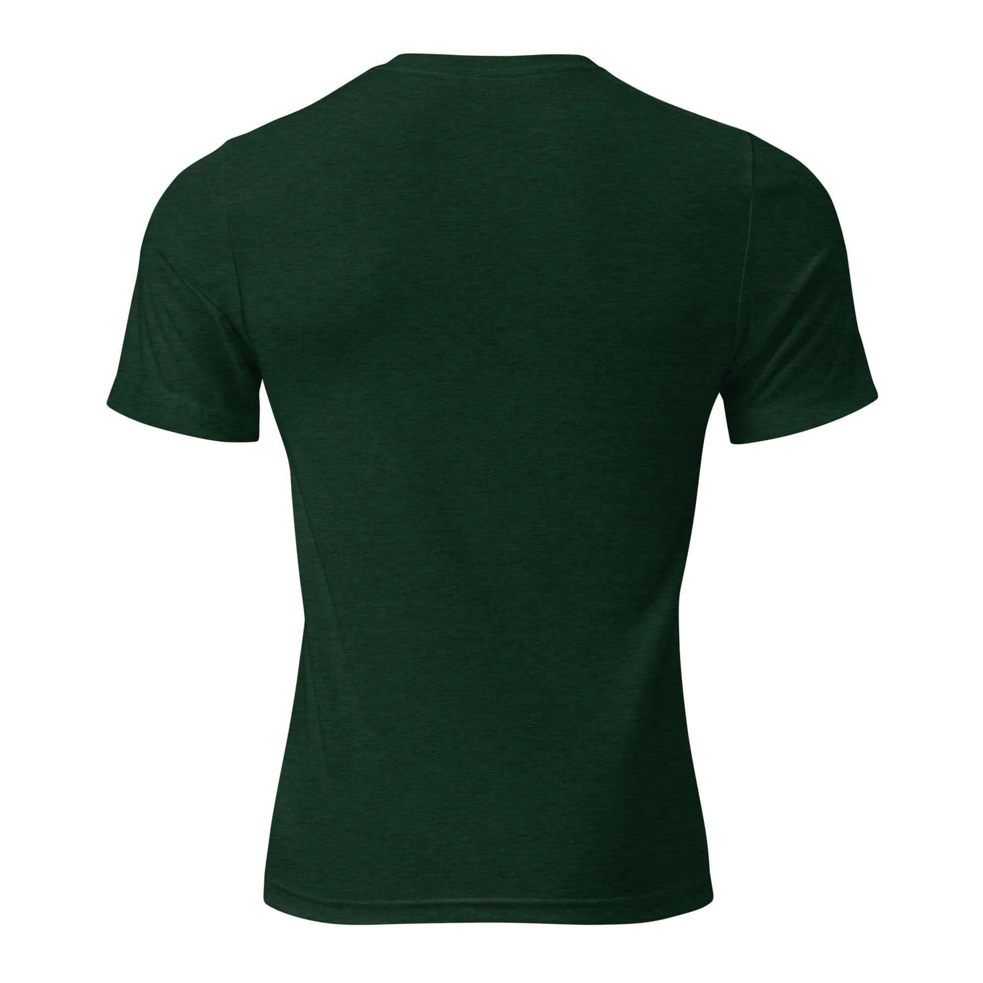 Back view of Inspire Sketch Women's Short Sleeve T-Shirt in dark green, showcasing its comfortable fit and stylish design.