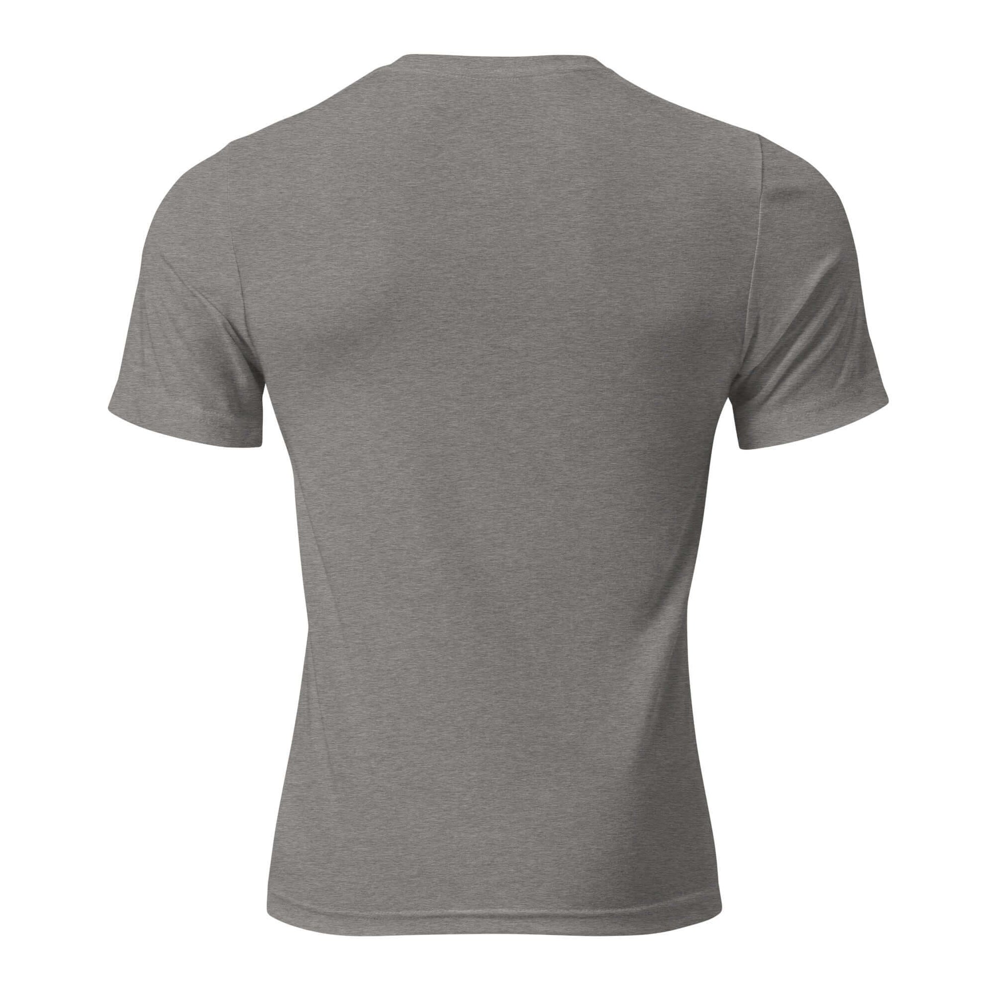 Back view of Women's 'Inspire' Script T-Shirt in gray, showcasing its soft fabric and stylish cut.