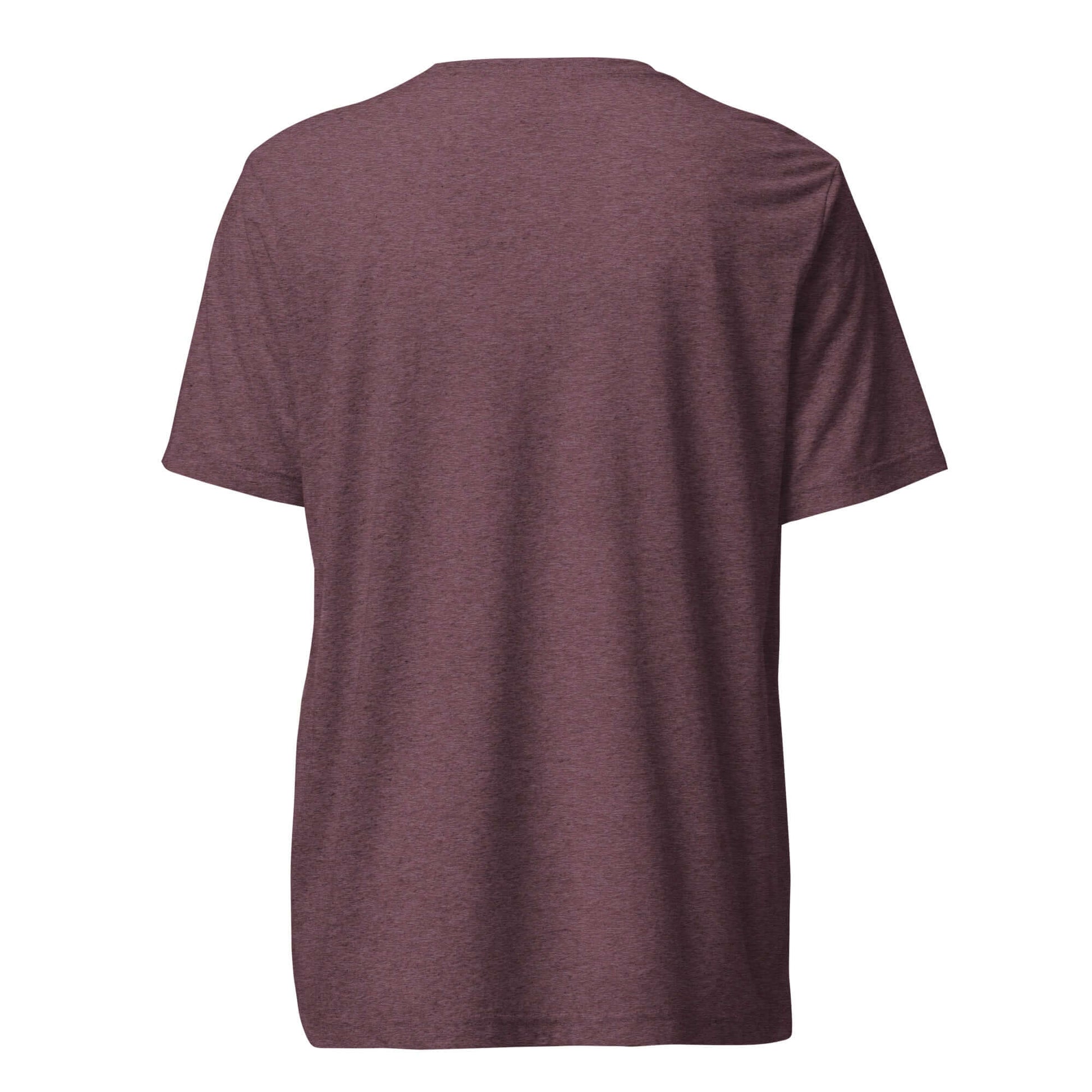 Back view of the Women’s LOVE Pickleball Short Sleeve Shirt in maroon, showcasing its comfortable design.