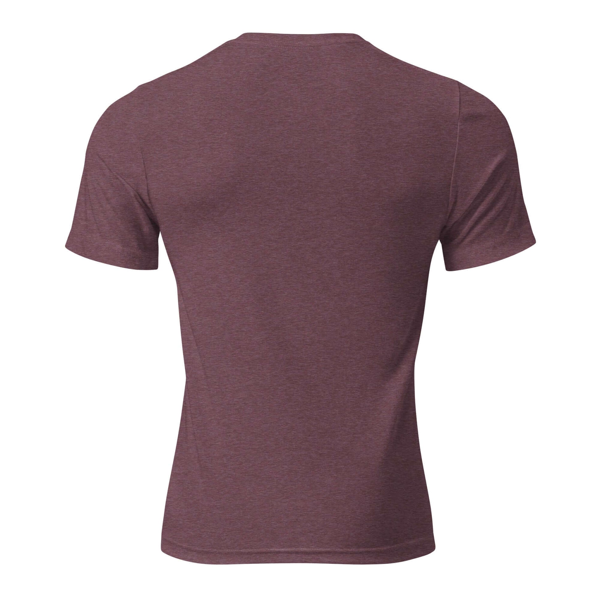 Back view of Women’s LOVE Pickleball Short Sleeve Shirt in rich maroon, showcasing sporty design and comfort.