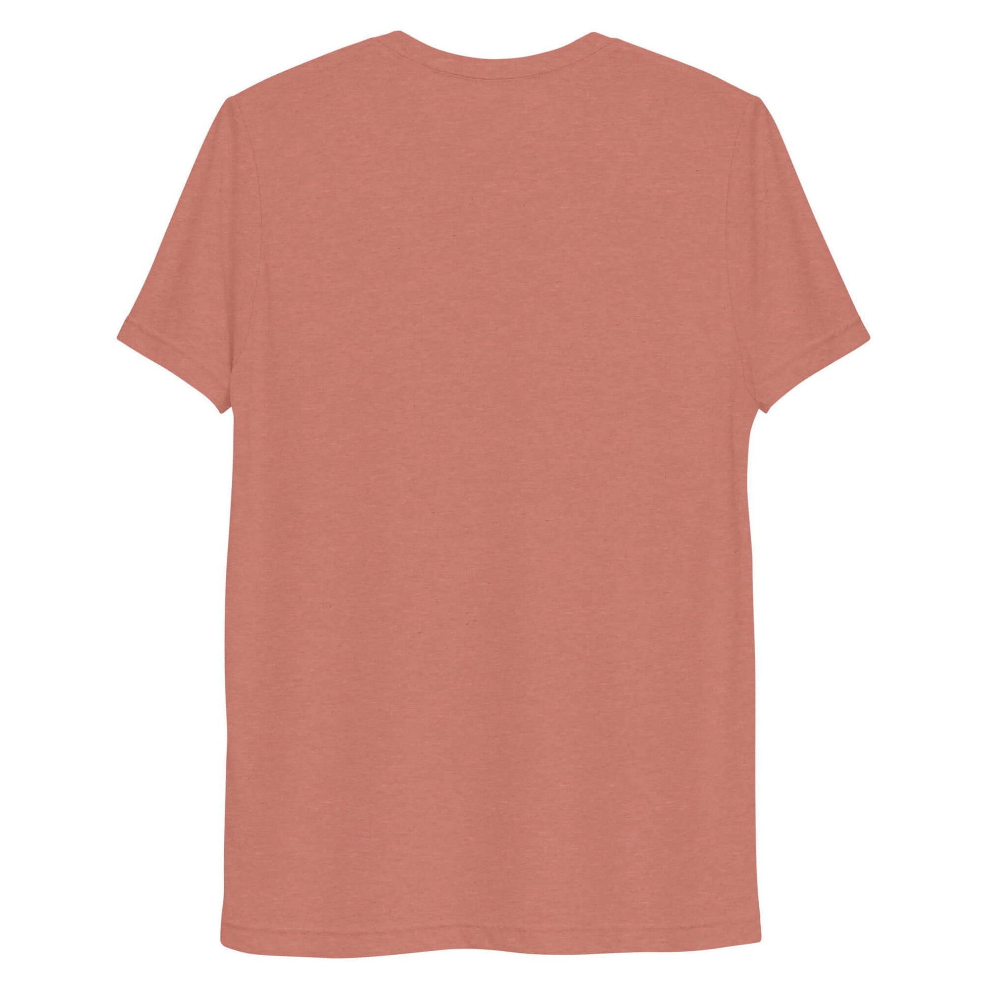 Back view of Women’s LOVE Pickleball Short Sleeve Shirt in a soft coral color.