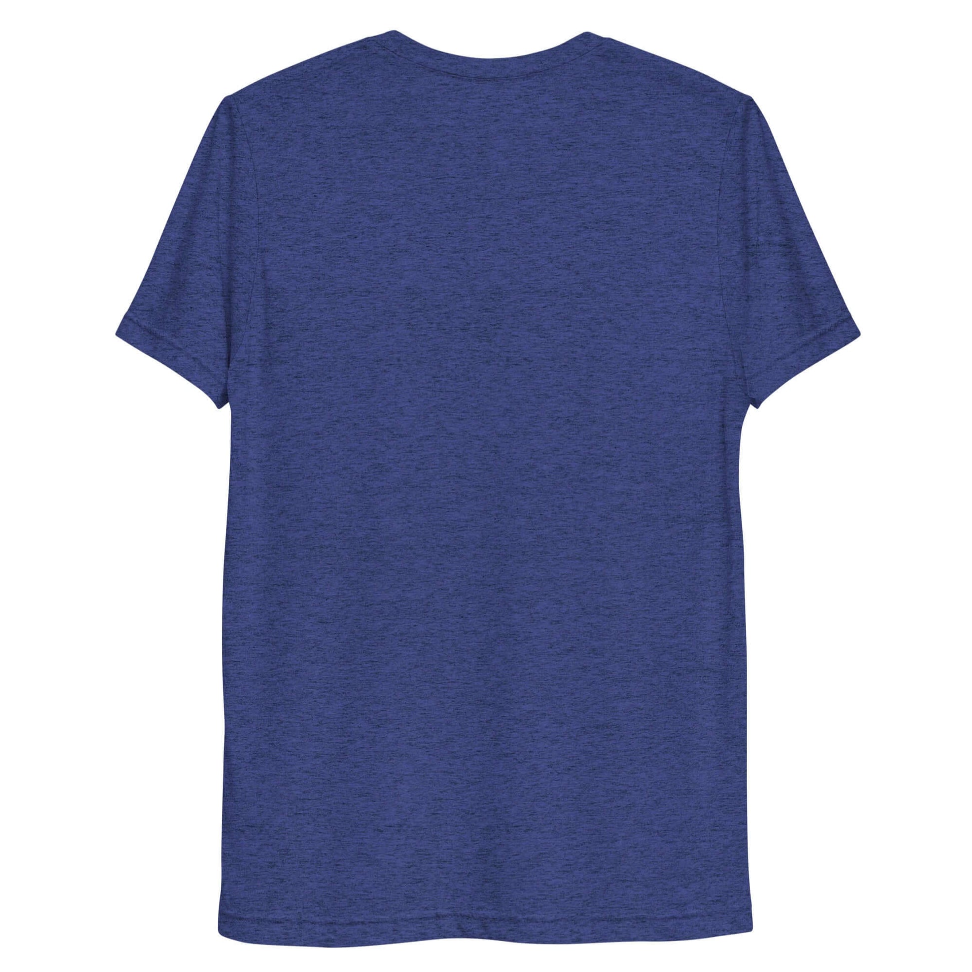 Back view of Women’s LOVE Pickleball Short Sleeve Shirt in blue, perfect for comfortable athletic wear.