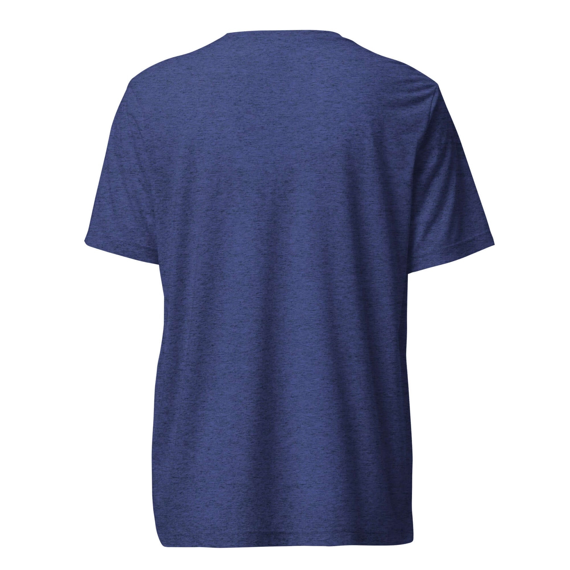 Back view of the Women's LOVE Pickleball Short Sleeve Shirt in navy blue, showcasing its comfortable fit and sporty design.