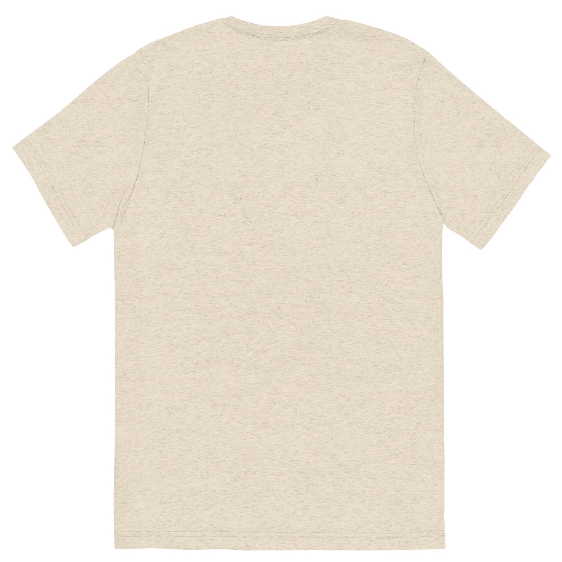 Back view of Women's LOVE Pickleball Short Sleeve Shirt in light beige color, showcasing its simple design.