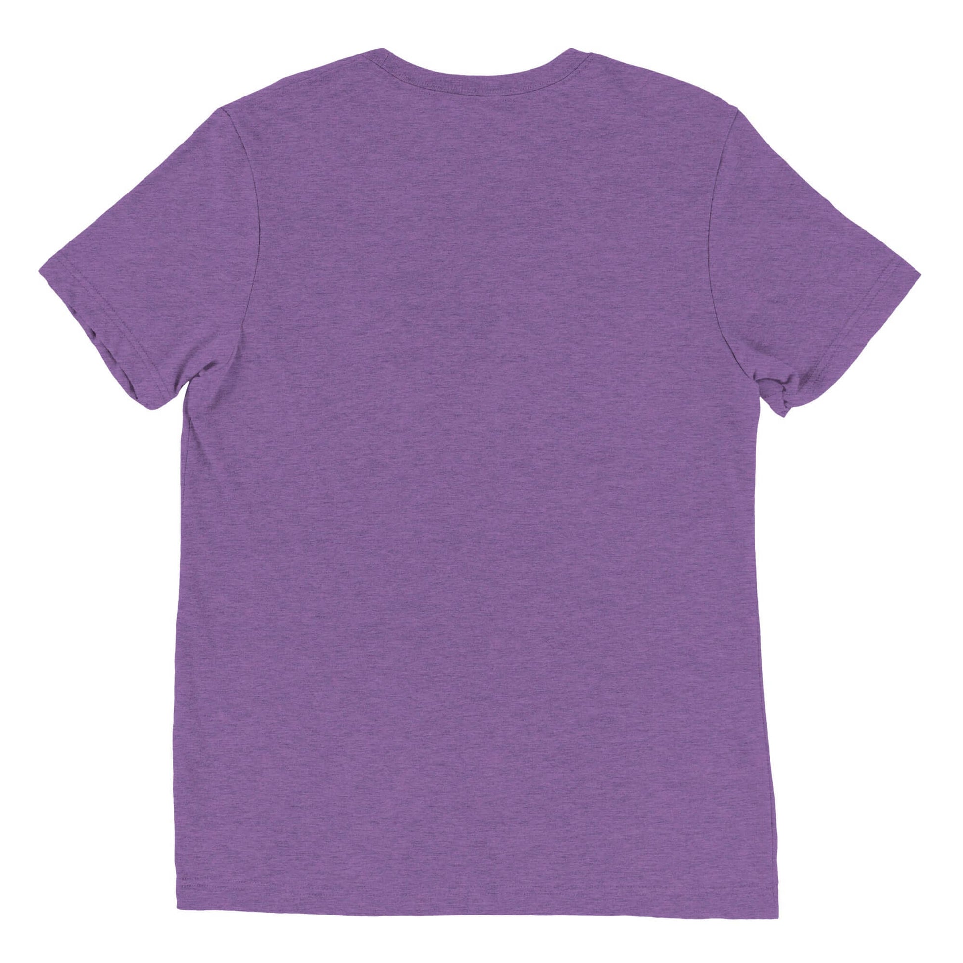 Back view of Women's LOVE Pickleball Short Sleeve Shirt in purple color, crafted for style and comfort on and off the court.