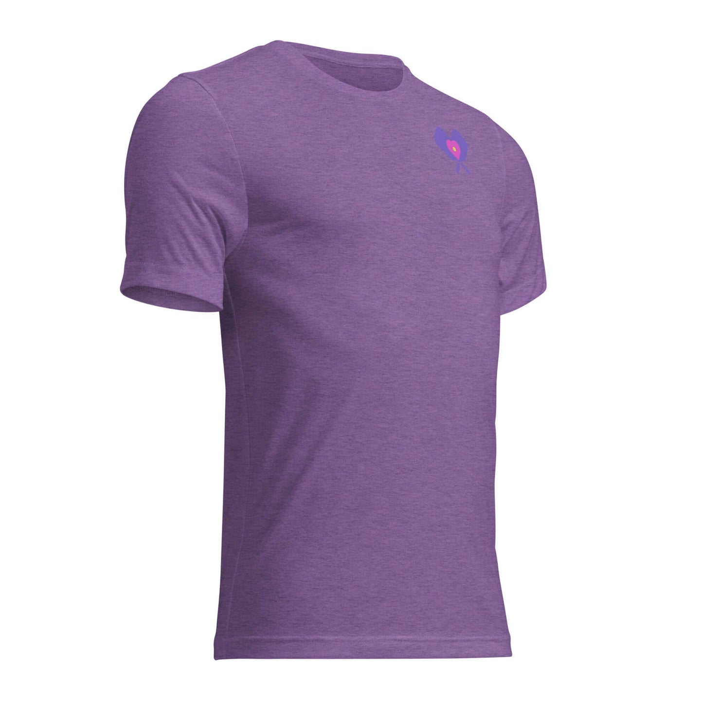 Women’s LOVE Pickleball Short Sleeve Shirt in purple, showcasing stylish design for pickleball enthusiasts.