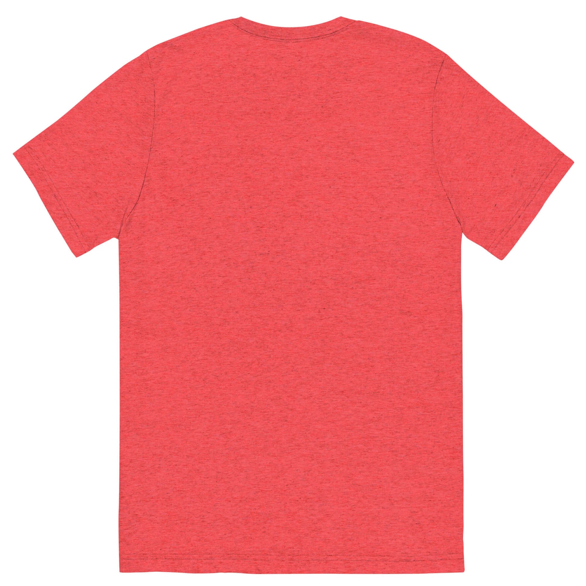 Back view of Women’s LOVE Pickleball Short Sleeve Shirt in vibrant red, showcasing comfortable fabric and relaxed fit.