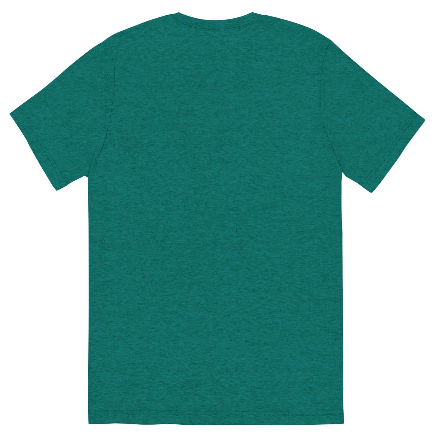 Back view of Women’s LOVE Pickleball Short Sleeve Shirt in vibrant teal color, showcasing a comfortable fit.